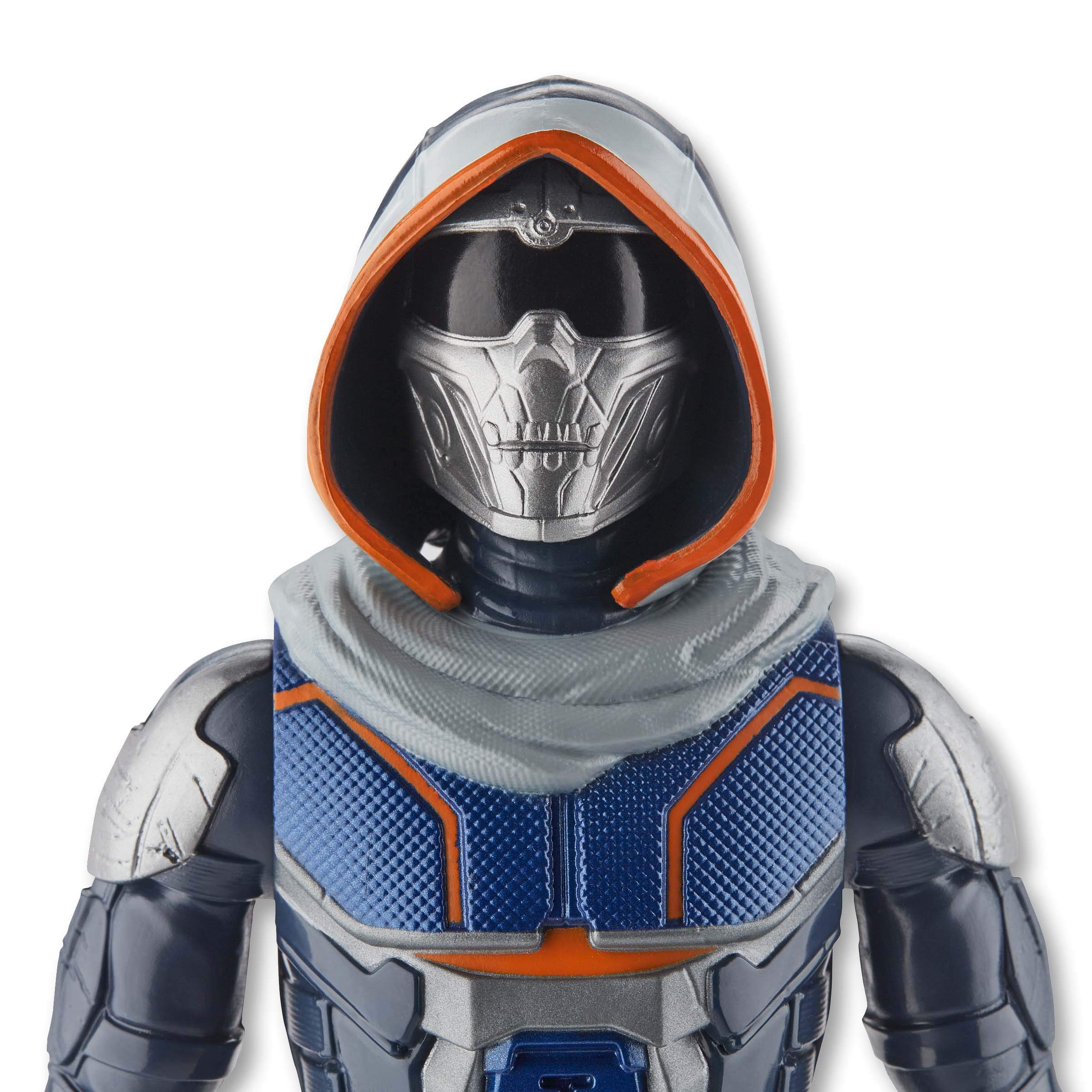 Marvel Black Widow Titan Hero Series Blast Gear Taskmaster Actionfigur, 30 cm Spielzeug, mit Launcher und Projektilen, ab 4 Jahren