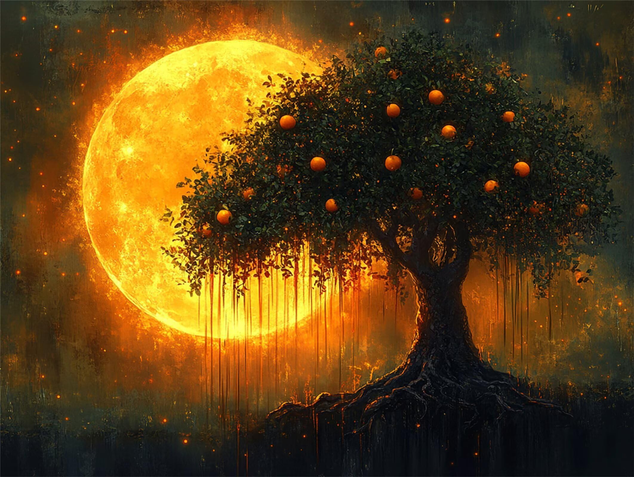Puzzle 2000 sztuk 99x70 cm, puzzle dla dorosłych owoc księżyca, n-858
