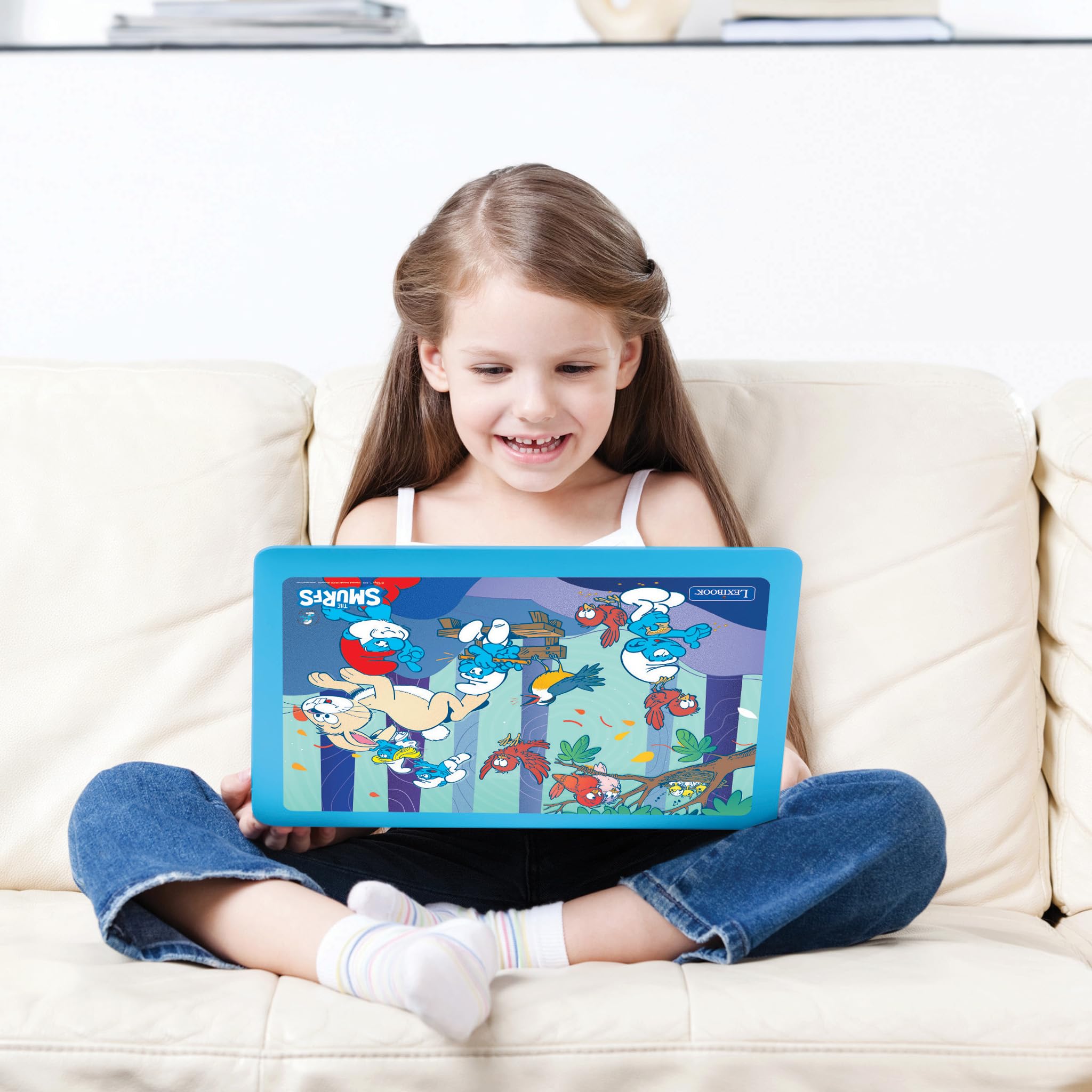 LEXIBOOK, The Smurfs, Bilingual French/English educational computer, Toy for children with 124 language, writing, maths - Image 4