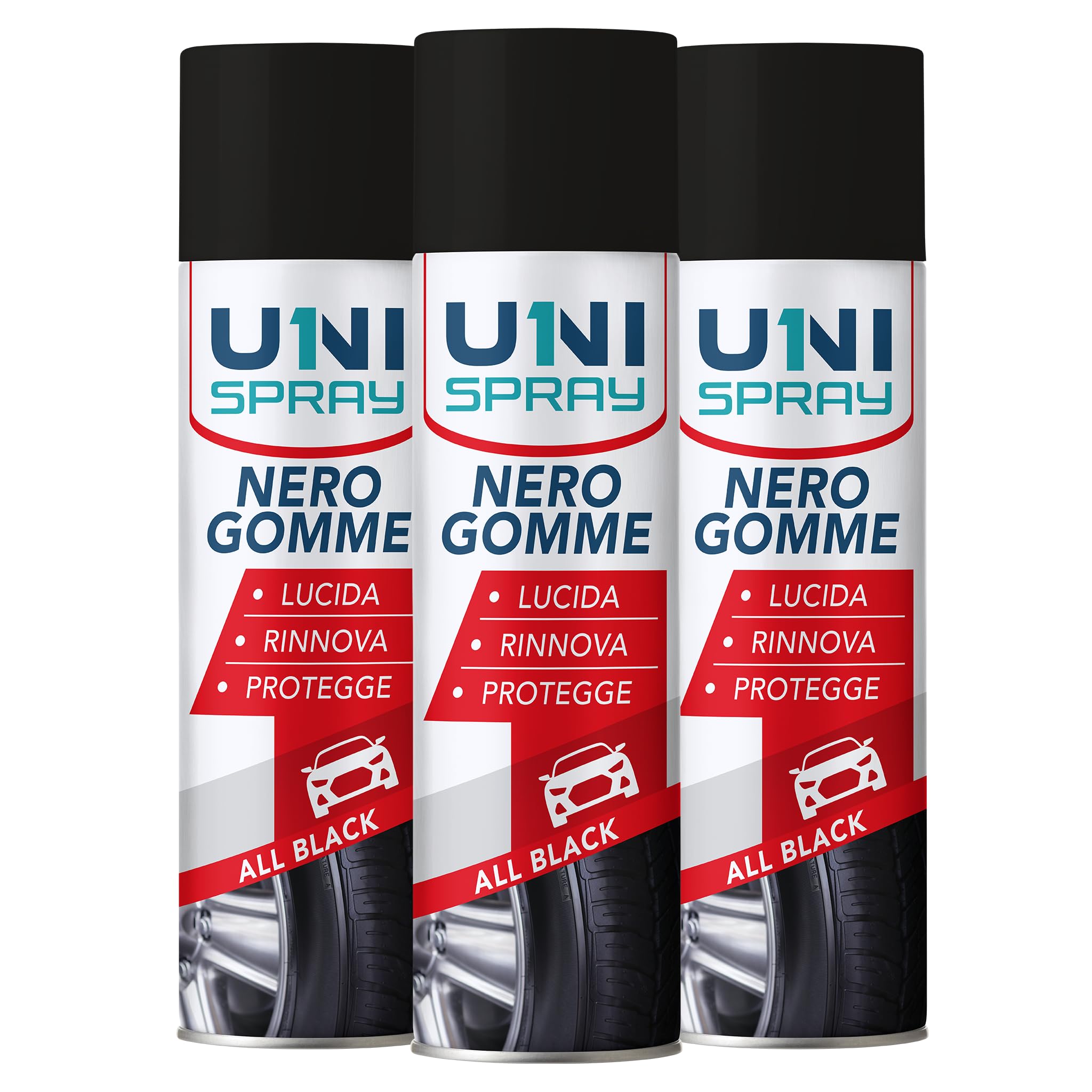  Black Rubber Spray 500 ml - Lasting Shine per uso automobile
| Black Rubber Spray 500 ml - Anti-Cracking per autovettur