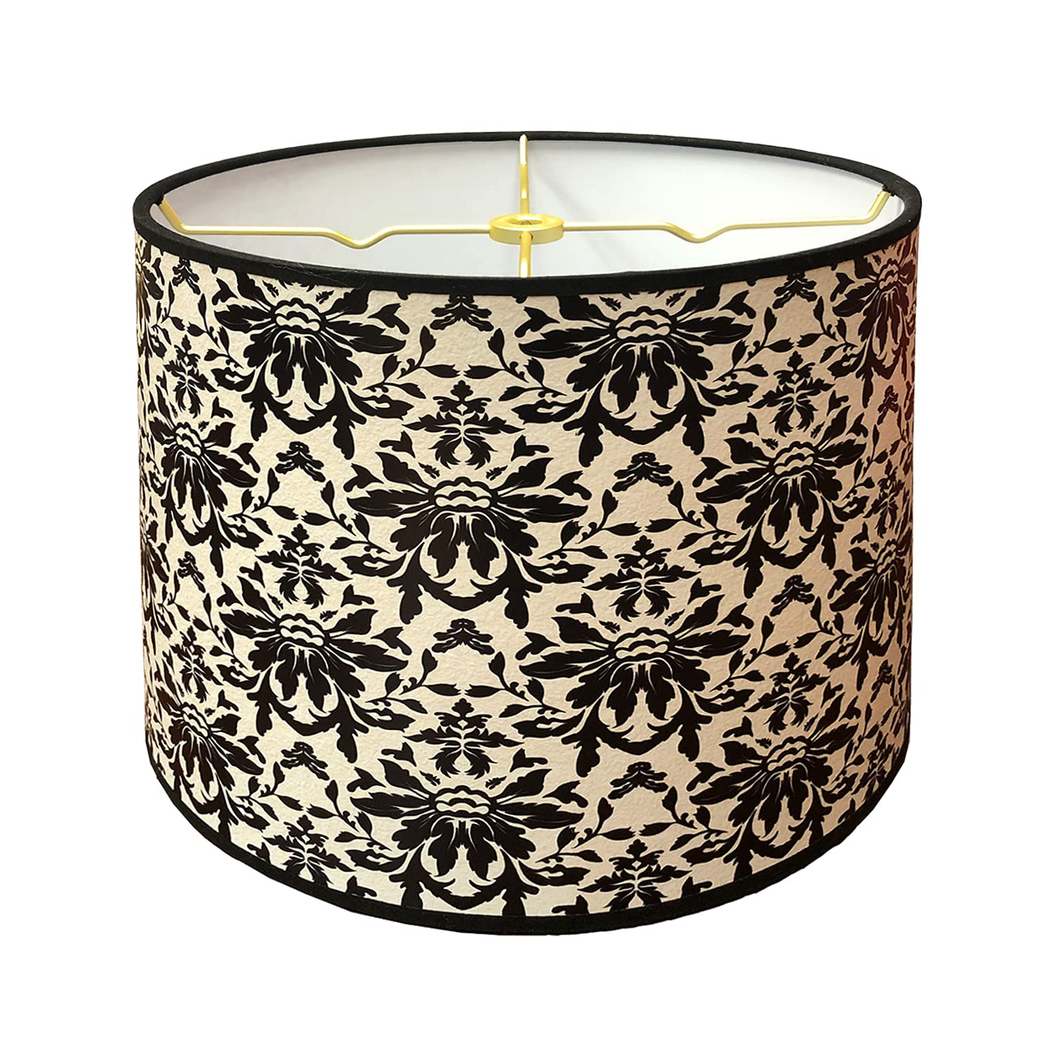 Royal Designs, Inc. Trendy Decorative Handmade Lamp Shade, Made in USA, 12in, HBC-8078-12, Rorschach Floral