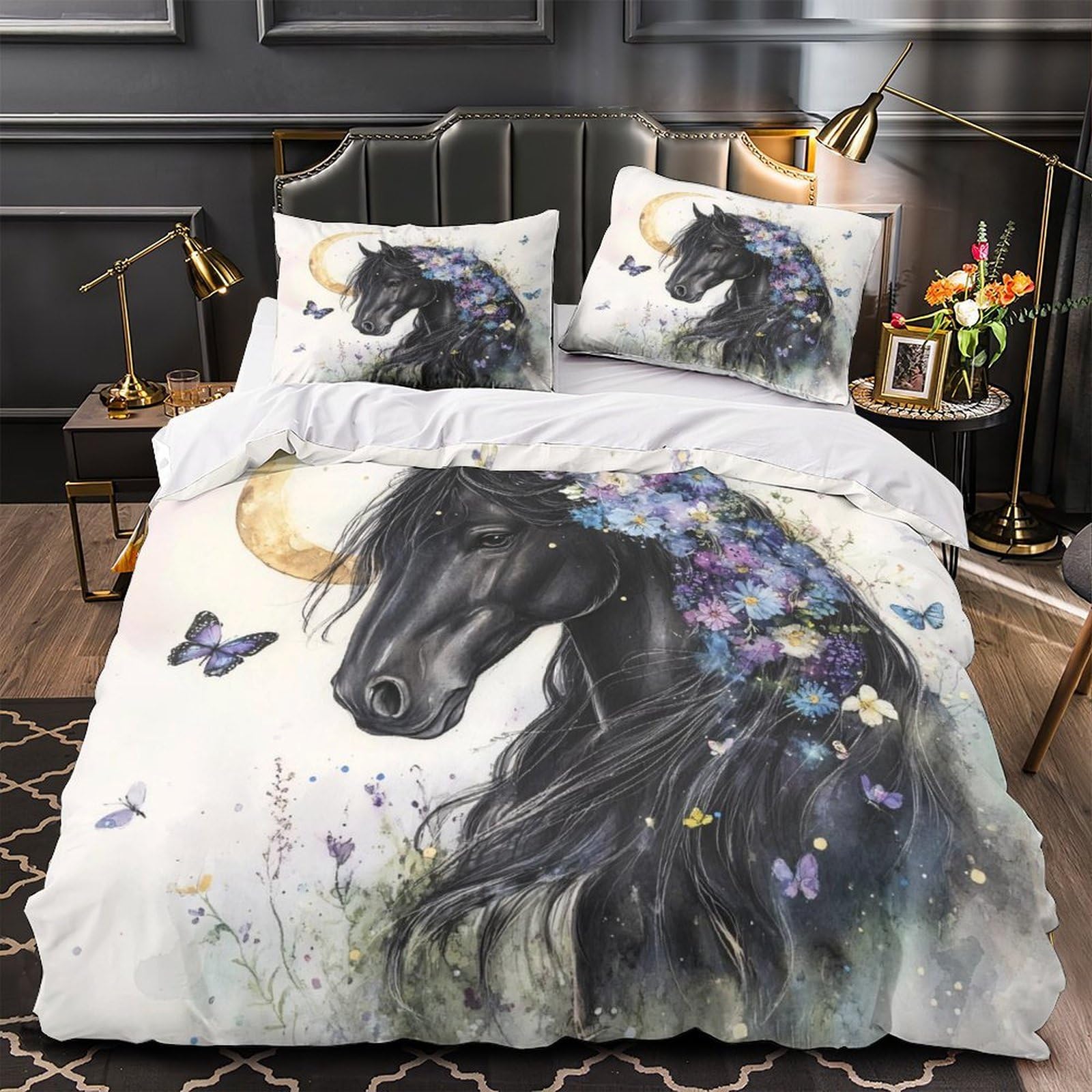 Housse de couette hypoallergénique microfibre douce