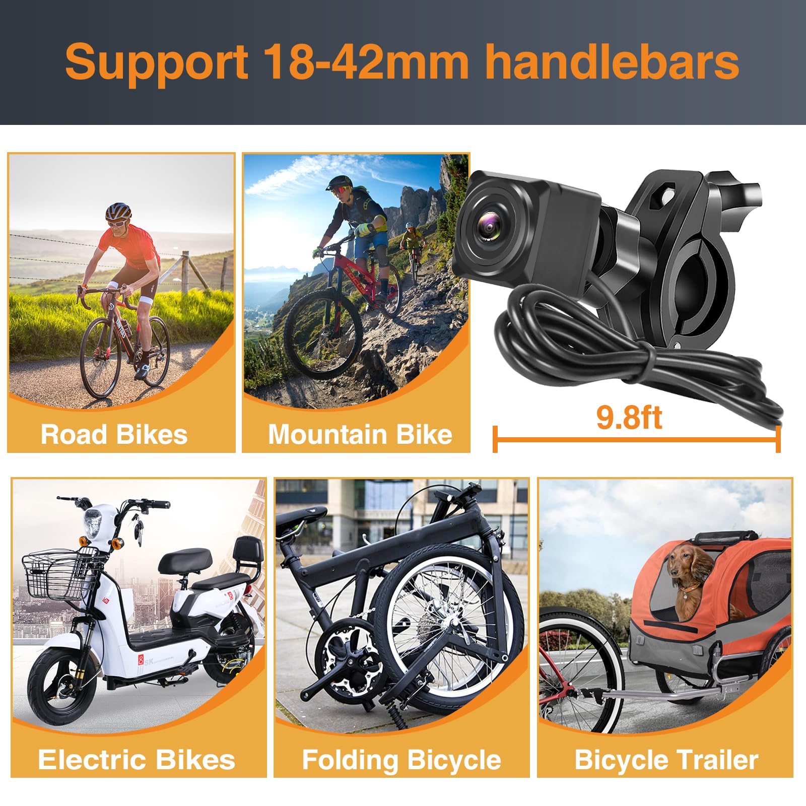Amazon.co.jp: ATOVANKA (アトバンカ) 自転車用リアビューカメラ 記録