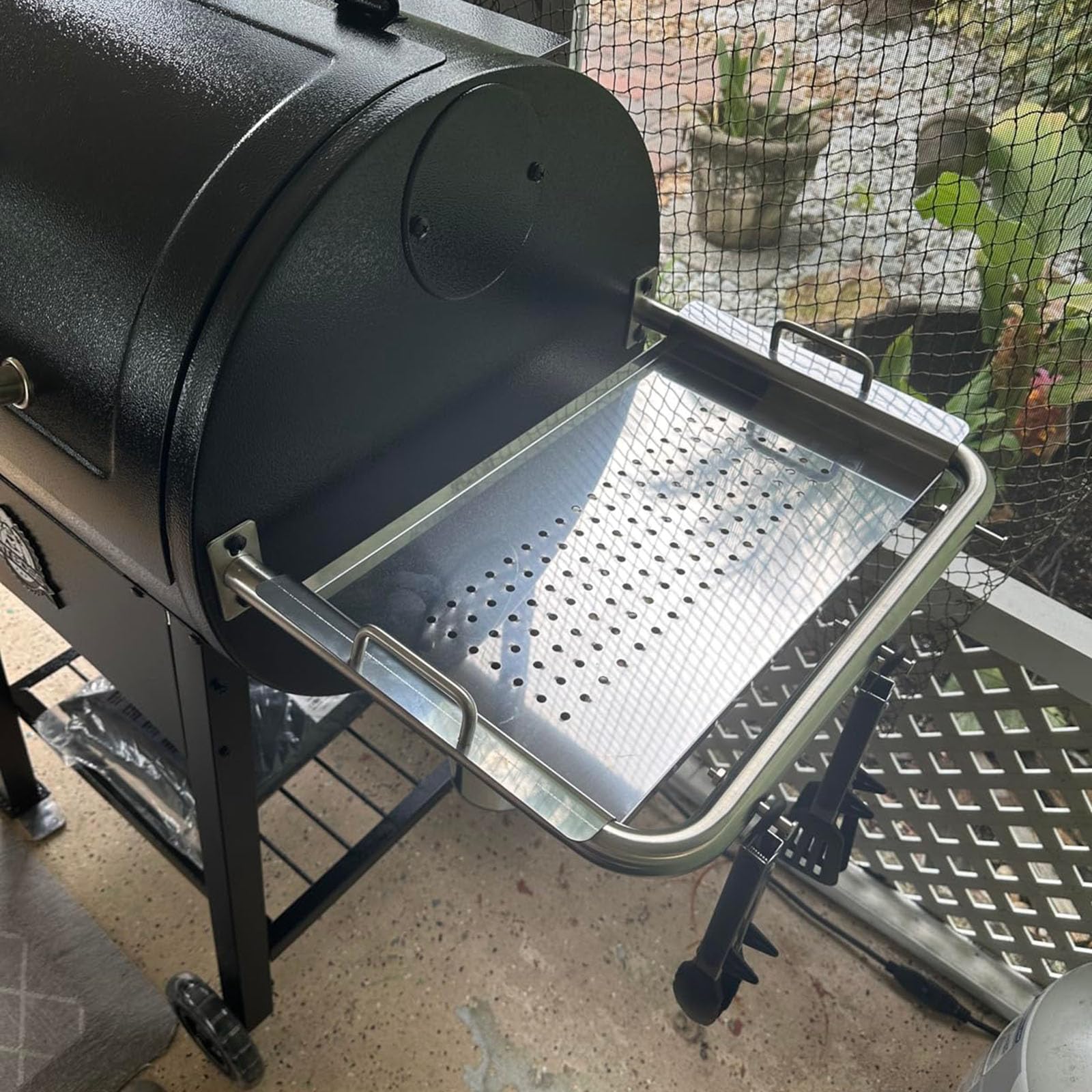 BBQ-PLUS Folding Shelf for Pit Boss Pellet Grill (Stainless Steel, for BBQ-PLUS Folding Shelf for Pit Boss Pellet Grill (Stainless Steel, for