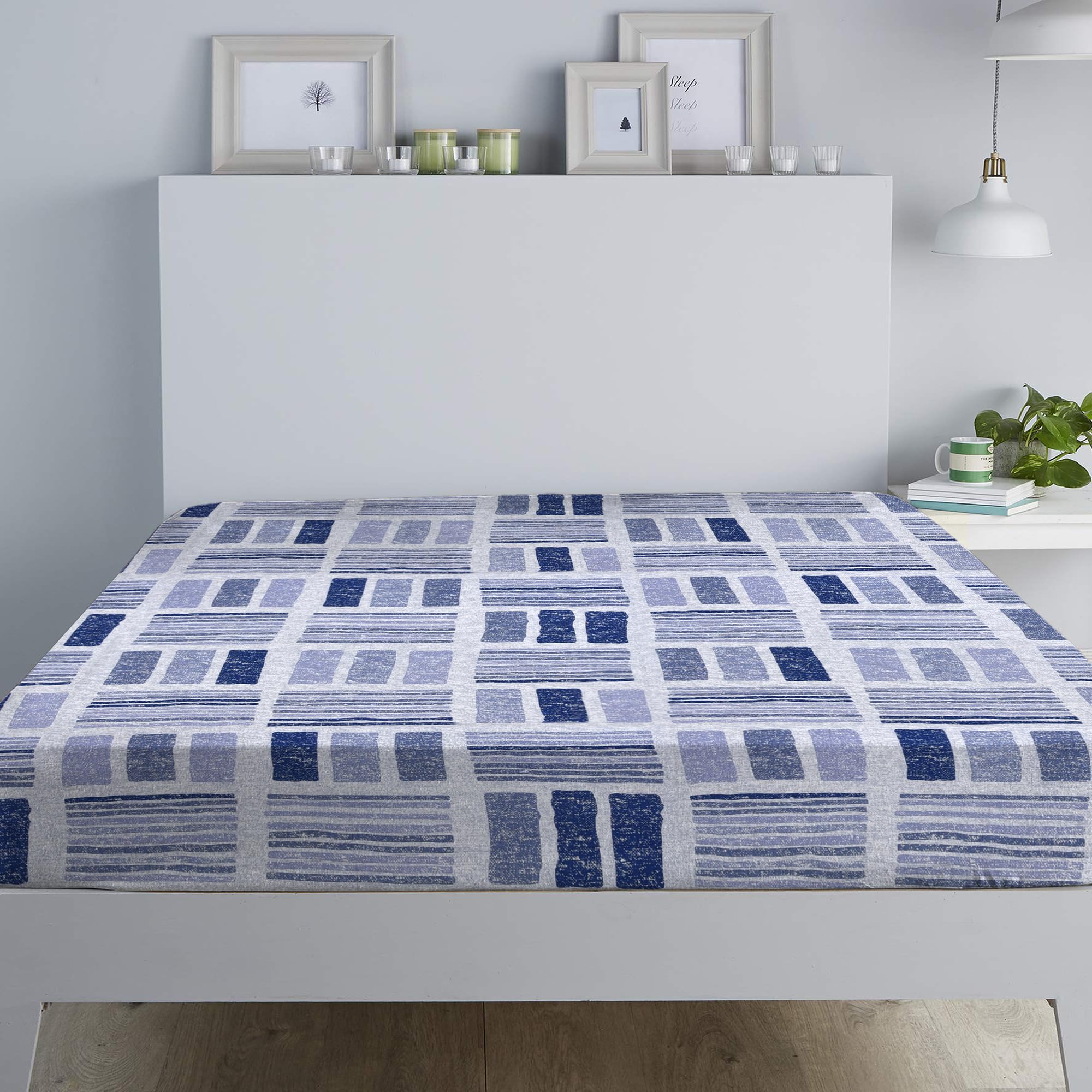 RAYBedding Luxury Printed Floral Pack of 2 Fitted Sheet Small Double Bed – Deep Fitted Sheet 122x190cm + 35cm Deep Corner Elasticated Sheet — image 1