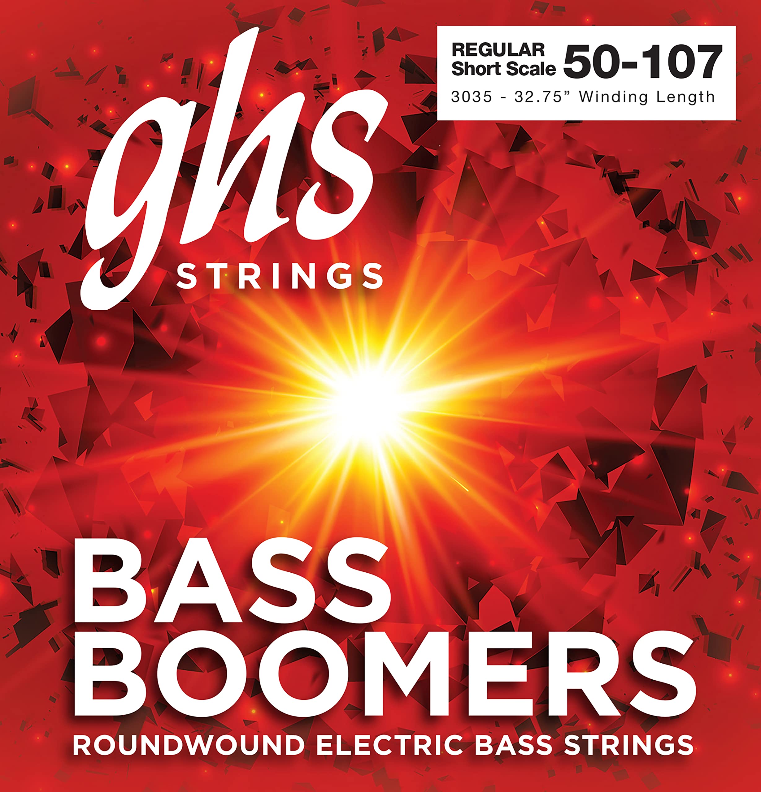 Zestaw strun do gitar elektrycznych GHS BASS BOOMERS - 3035 - Małe Mensur - Normalny - 050/107