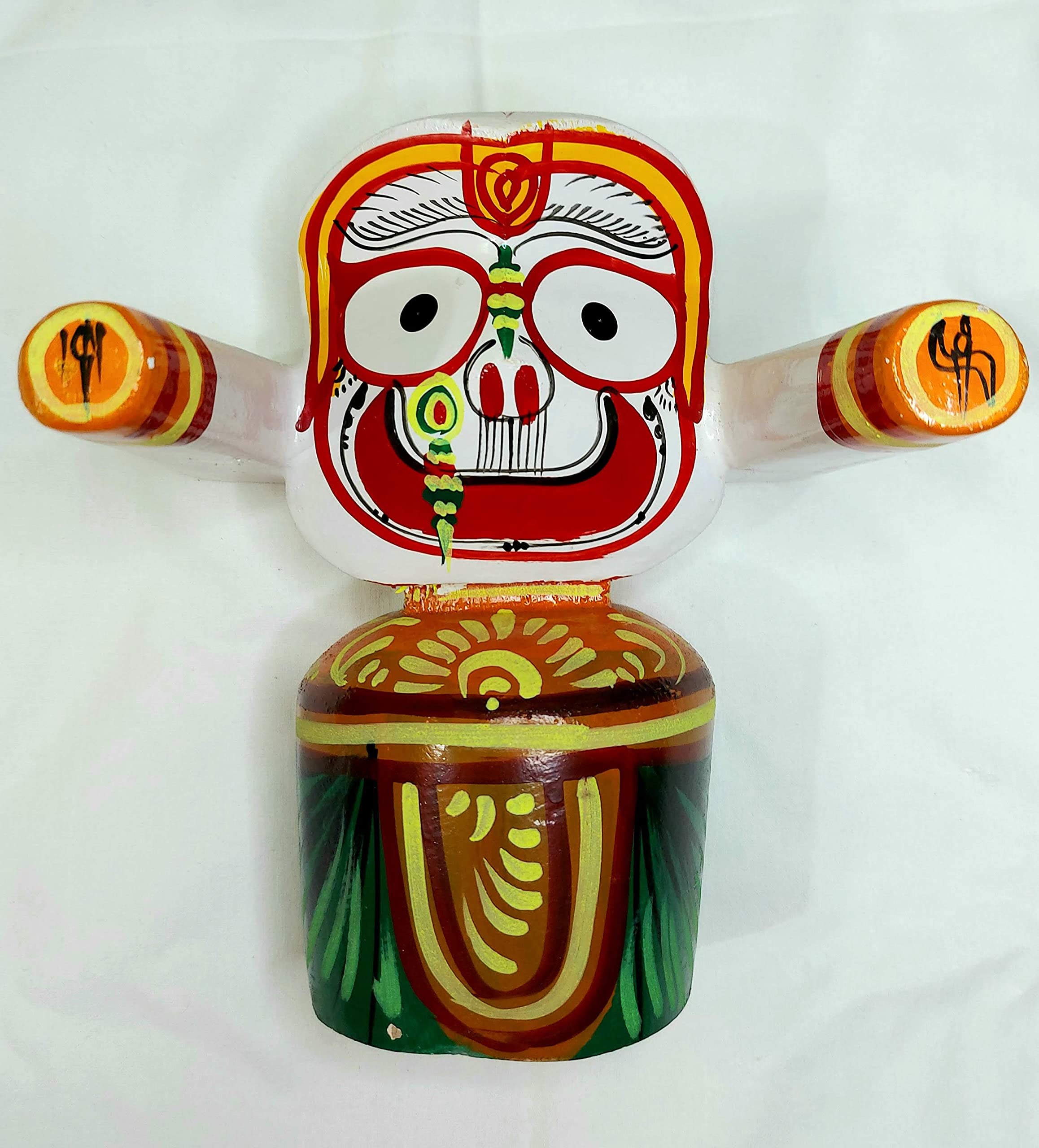 Wooden Hindu Idols - Jagannath, Balabhadra, Subhadra -6