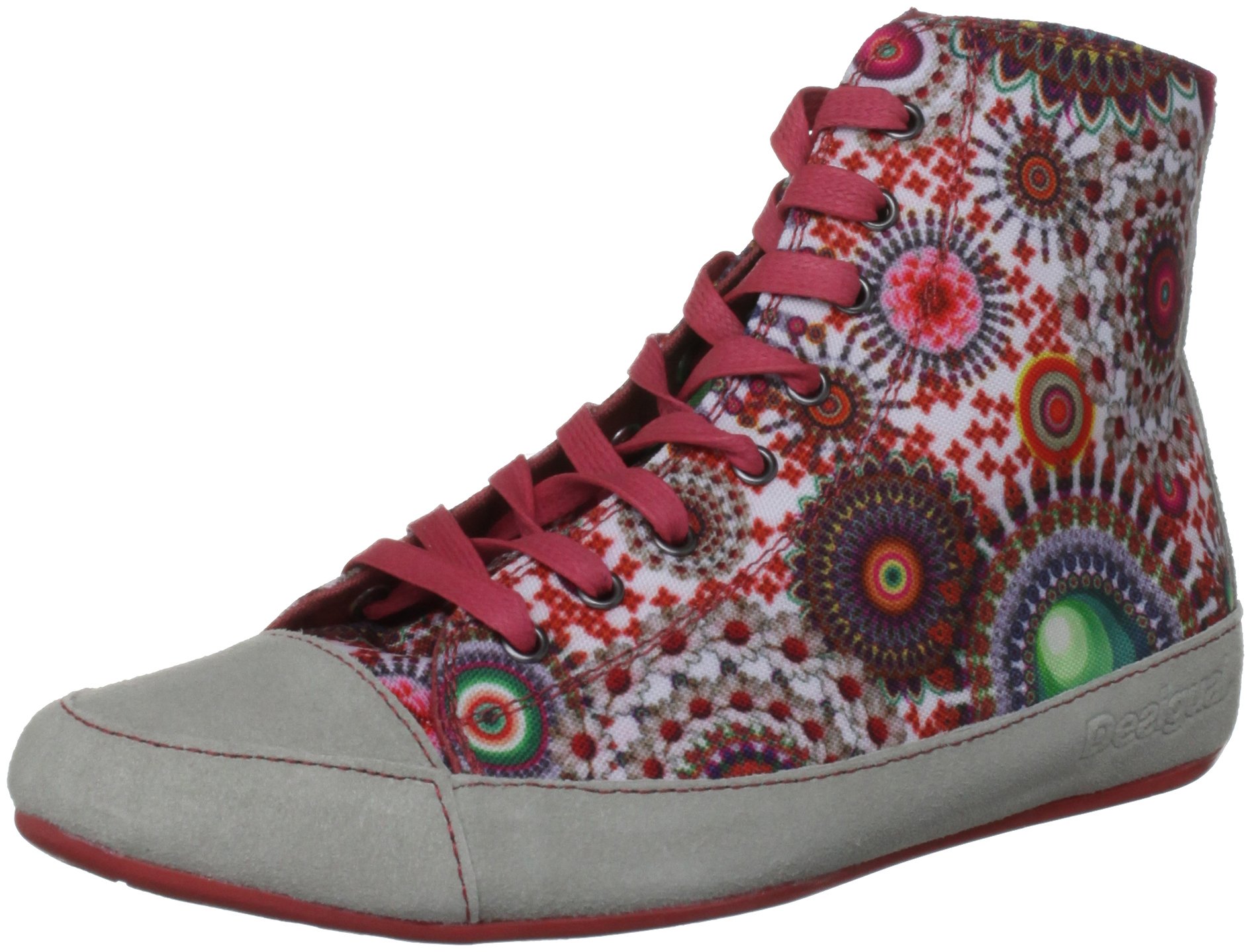 Desigual Zapatillas Canela con Cordones para Mujer, White, 36 EU