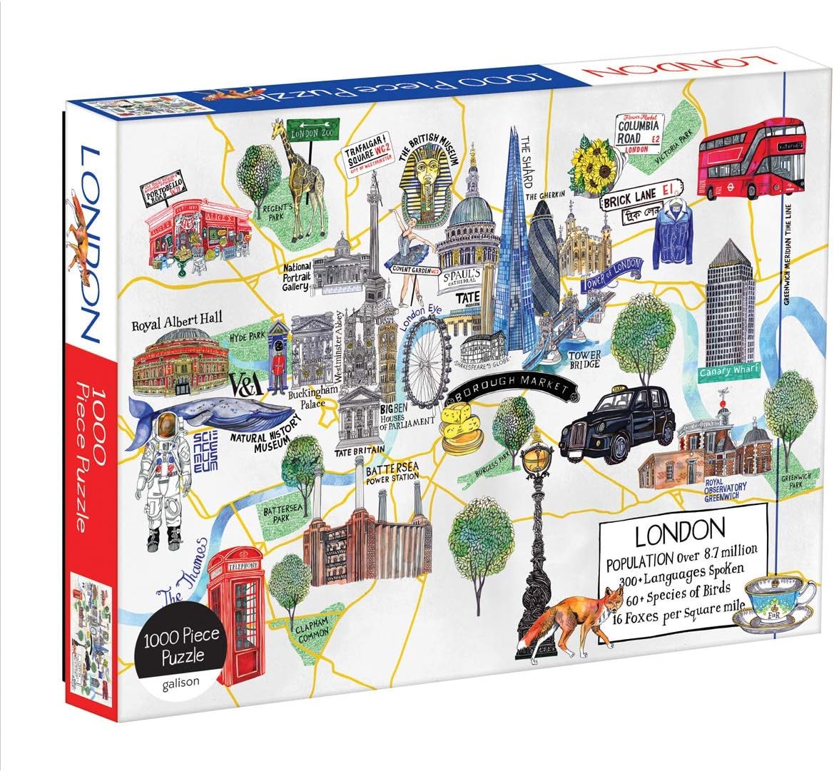 Galison London Map 1000 Piece Puzzle