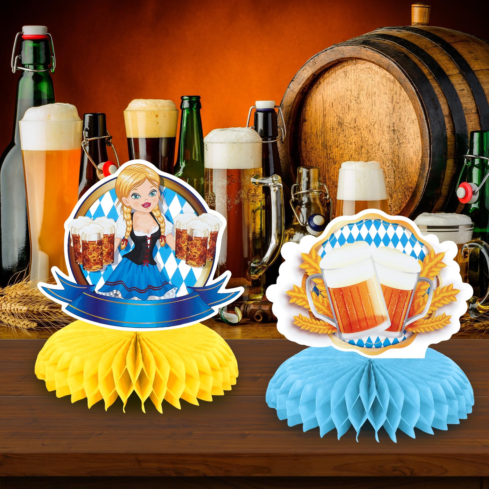 HOWAF Oktoberfest Party Decoration Sets Oktoberfest Honeycomb