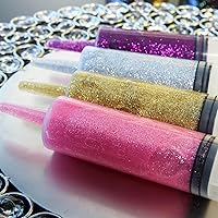 Vista 8 de Efavormart - Botellas sensoriales con purpurina de oro rosa de 4.1 fl oz