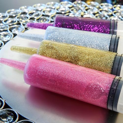 Miniatura 8 de Efavormart - Botellas sensoriales con purpurina de oro rosa de 4.1 fl oz