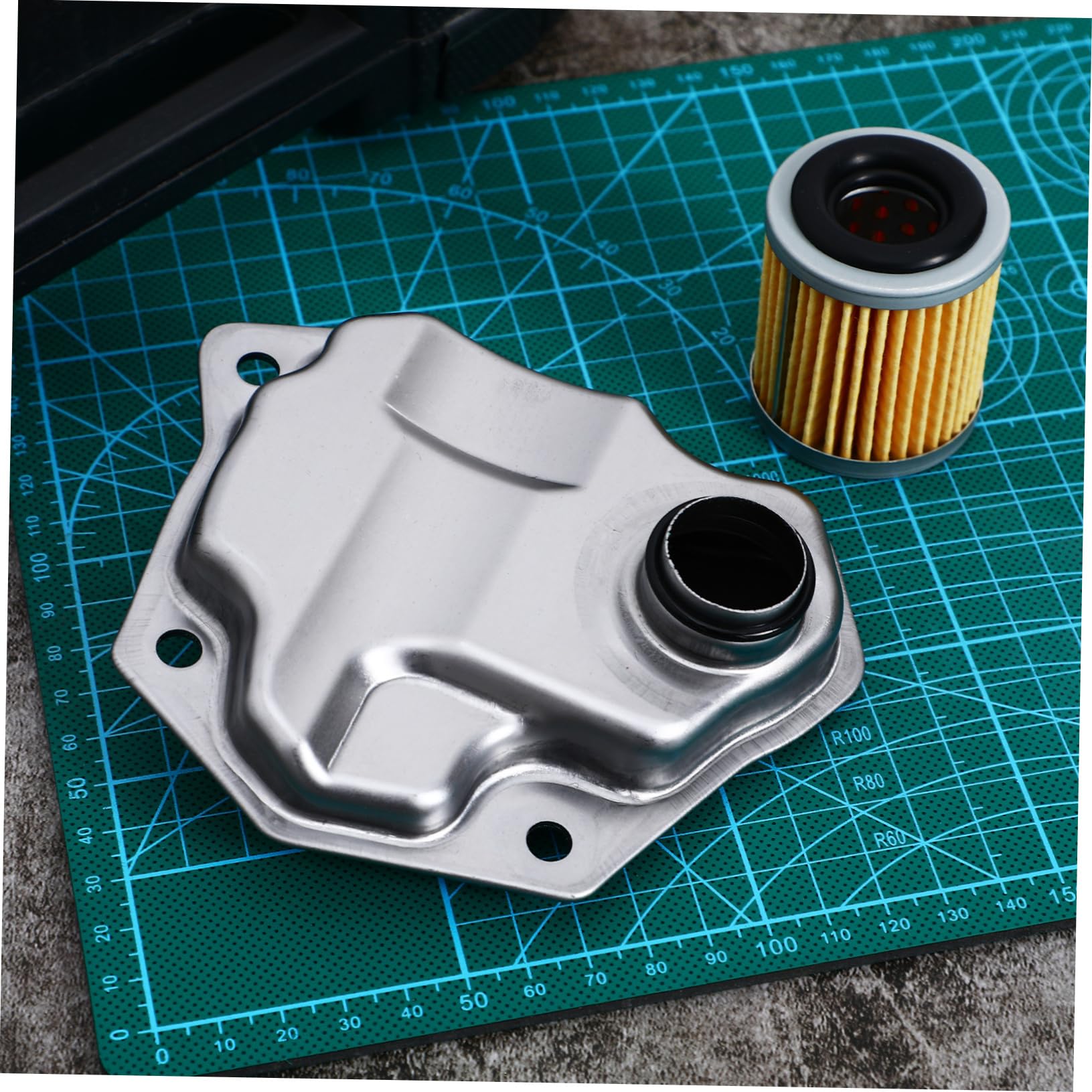 Kit de Filtro de Transmisión Automática Junta del Cárter, Aleación de Aluminio, Instalación Fácil, Compatible Vehículos
