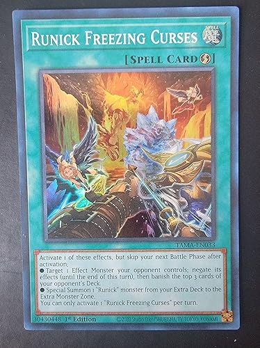Runick Freezing Curses - TAMA-EN033 - Tactical Masters - Super Rare - 1ª edición