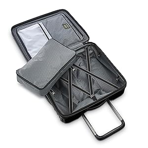 Samsonite Stryde 2 Hardside Expandable with Double Spinner Wheels, 2PC SET (22X14X9/LG), Stealth Black