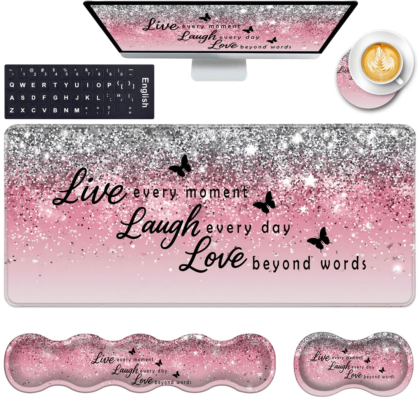 Ergonomic Wrist Rest & Mouse Pad Set - Pain Relief -16