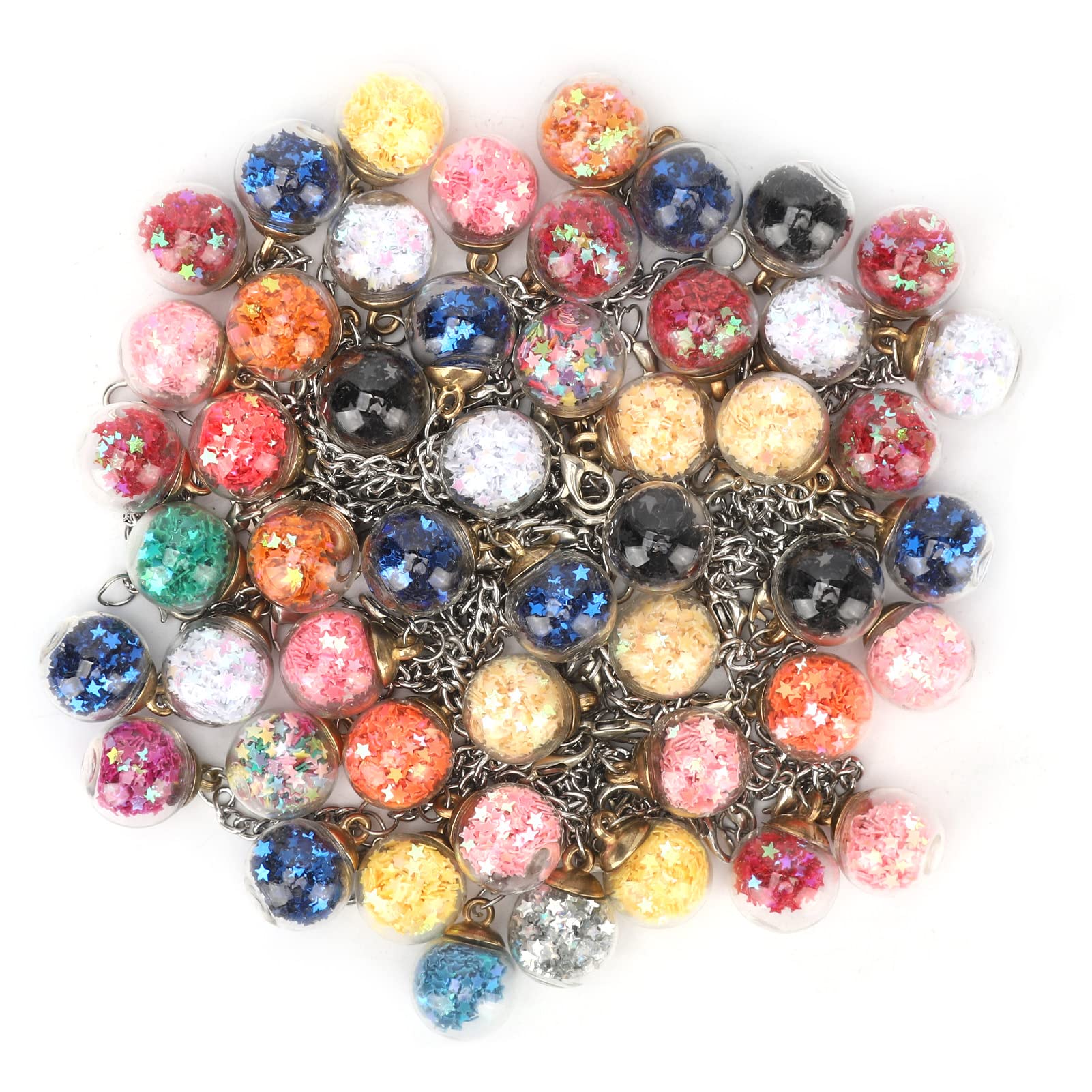 Bolas de cristal con borlas evitan el deterioro en adornos para rastas