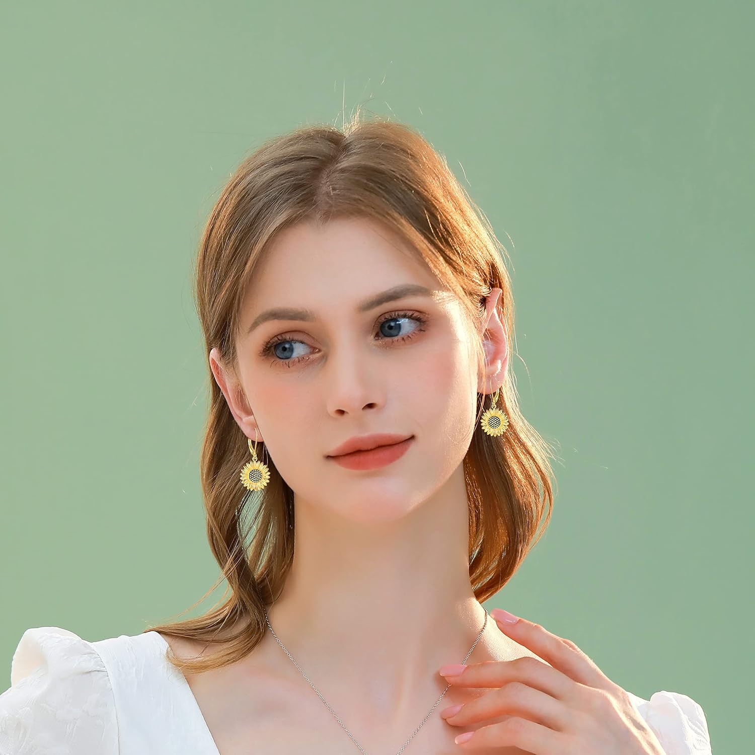 Flower Animal Earrings 925 Sterling Silver Animal French Dangle Earring Flower Earring Jewelry for Women US2 - Image 4