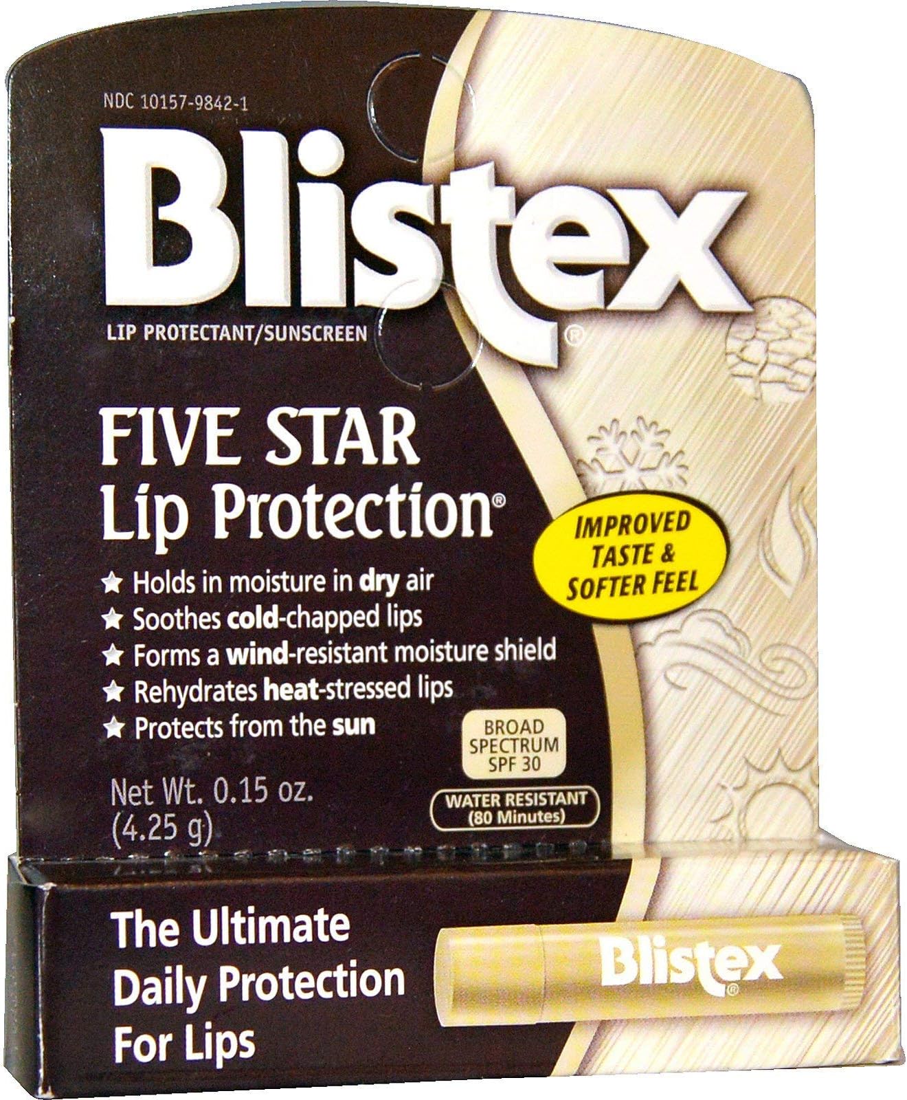 Blistex, Five Star Lip Protection, SPF 30.15 oz (4.25 g)