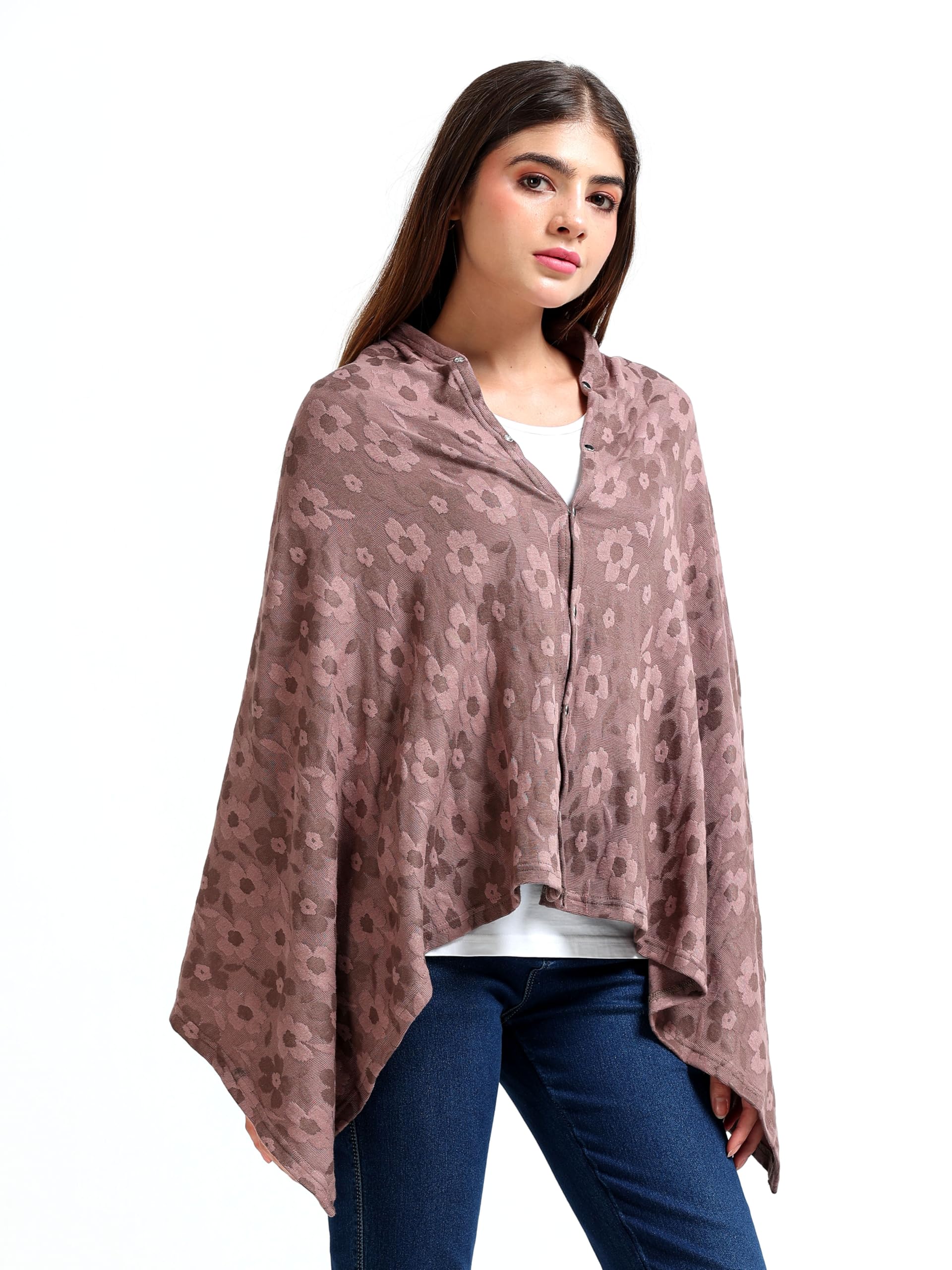 AGUILA Premium Soft And Warm Feeding shawl Feeding Cloak (NAVY)-picture-17