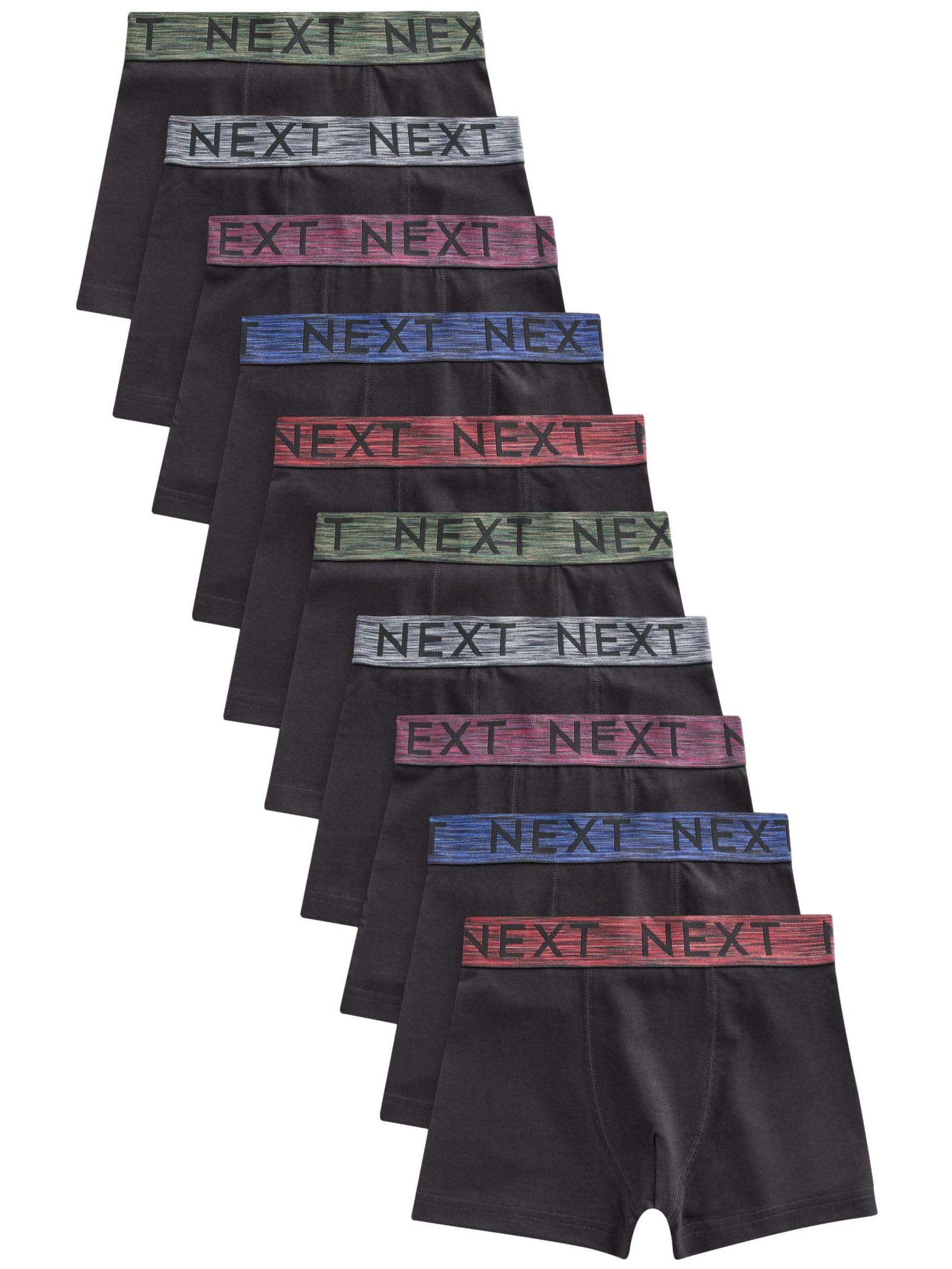 NEXT Ragazzo Confezione da 10 Boxer Aderenti | Bambino, Aggiorna i suoi capi essenziali con questa confezione multipla di boxer aderente