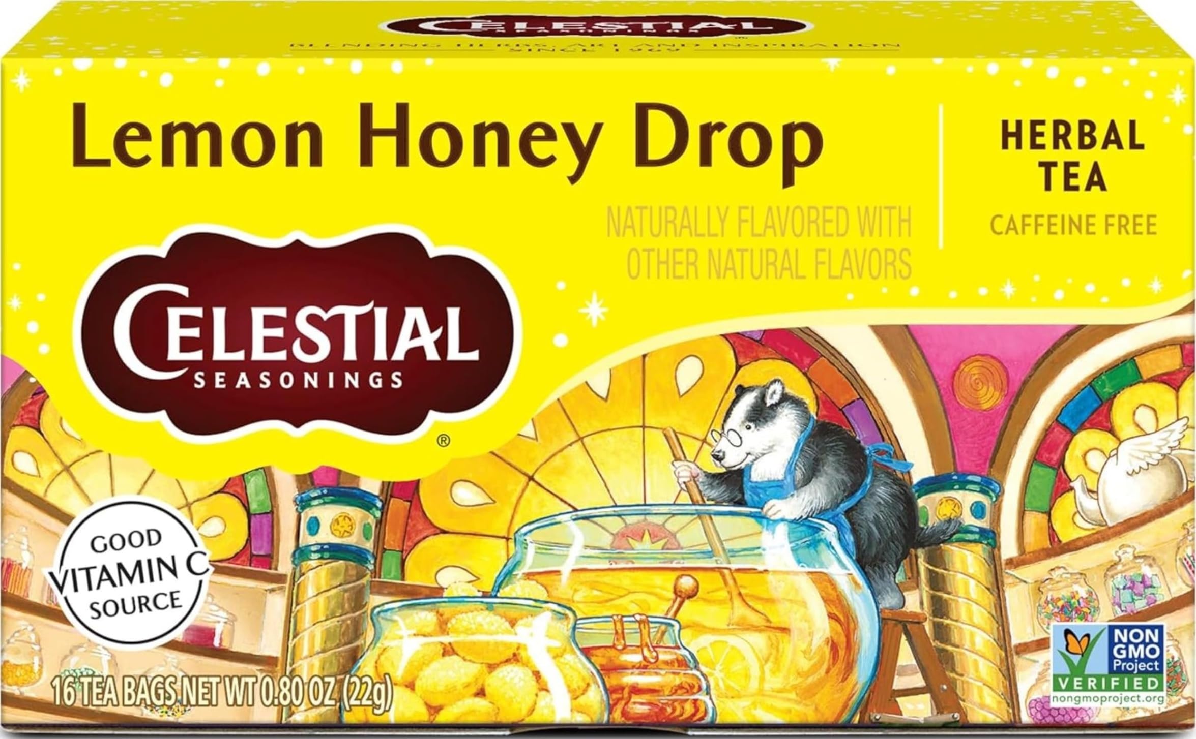 Amazon.com : Celestial Seasonings Lemon Honey Drop Herbal Tea, 16