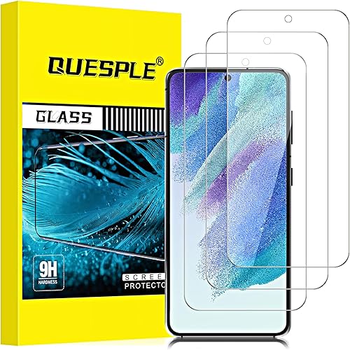 Miniatura 1 de Paquete de 3 protectores de pantalla para Samsung Galaxy S21 FE 5G, soporte ultrasónico de huellas dactilares, transparente de alta definición,