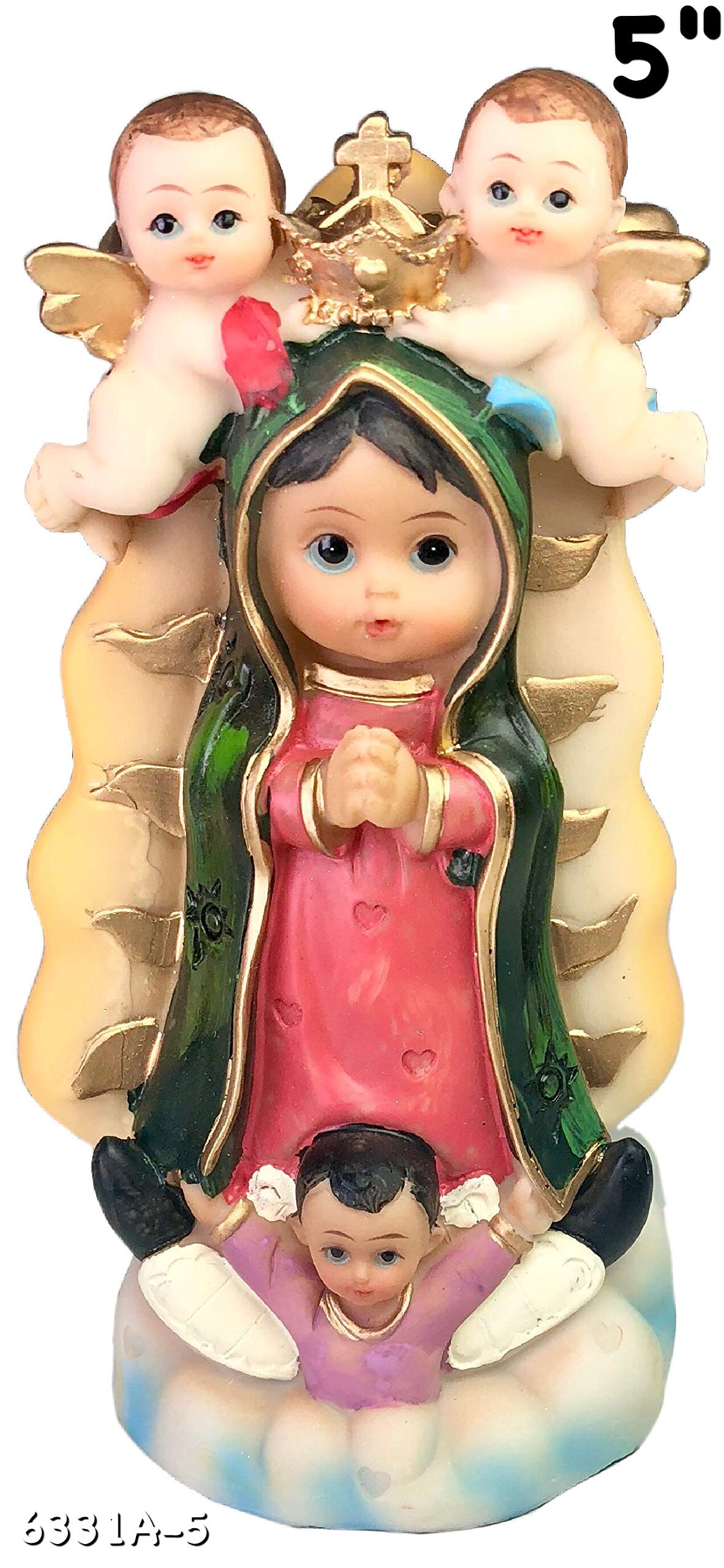 Buy Virgen De Guadalupe 5" Inch Religious Figure Our Lady of Guadalupe