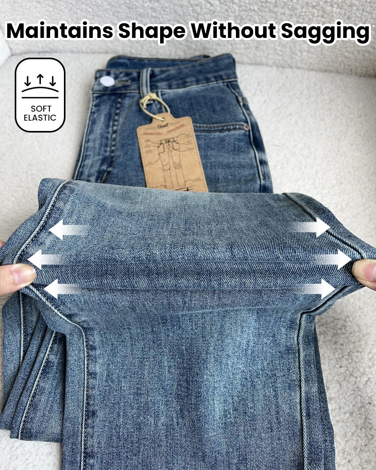 Women’s High Waisted Baggy Jeans – Stretchy Wide Leg Tummy Control Straight Leg Denim Pants Trendy Jeans for Women 2025 - Image 7