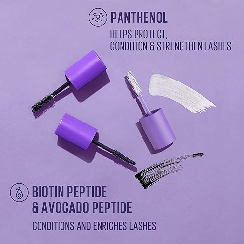 Miniatura 9 de KAJA Juego de rímel 3 en 1 – Wink Lash Trio | con pantenol, suero transparente para ojos, voluminizante, longitud intensa y pestañas espesantes,