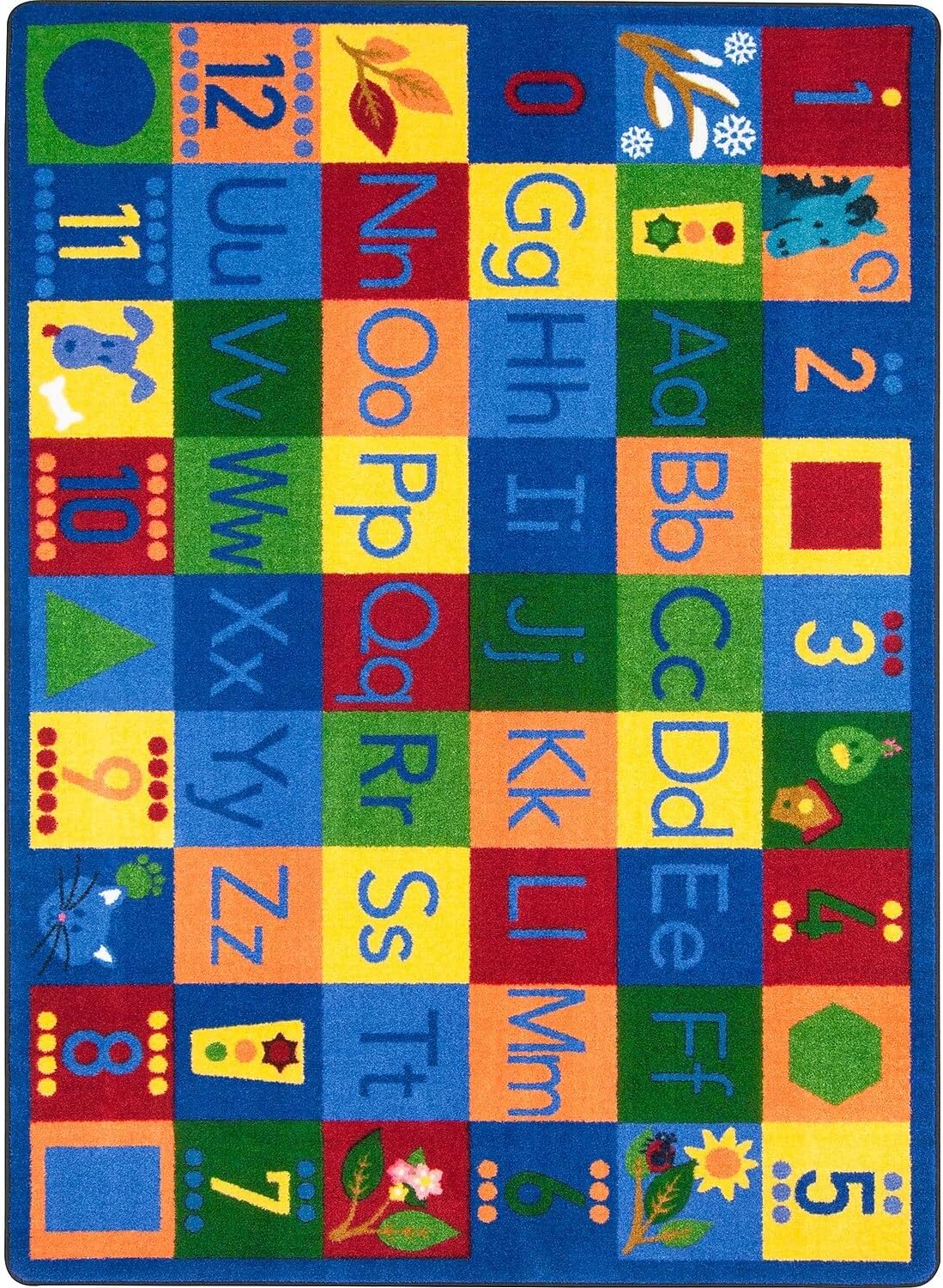 Joy Carpets Around The Block II Area Rug in Color Multi, 7'8" x 10'9"