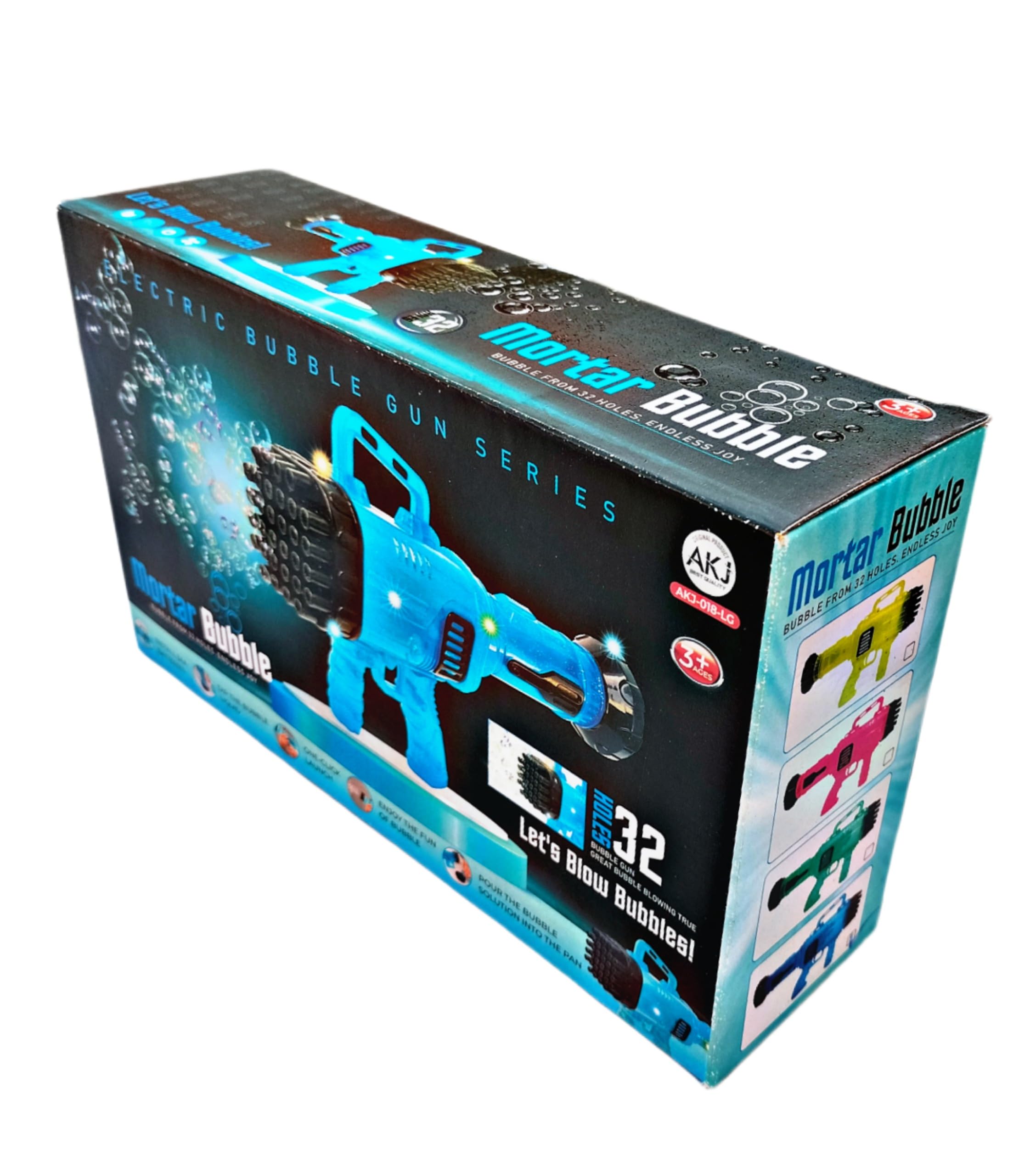 Ruhani Lighting Mortar Bubble 32 Holes Machine Gun,Bubble Gun for Kids Boys and Girls -3.14 Years (Bule) (B0CJXN9H7F) Amazon Price History, Amazon Price Tracker