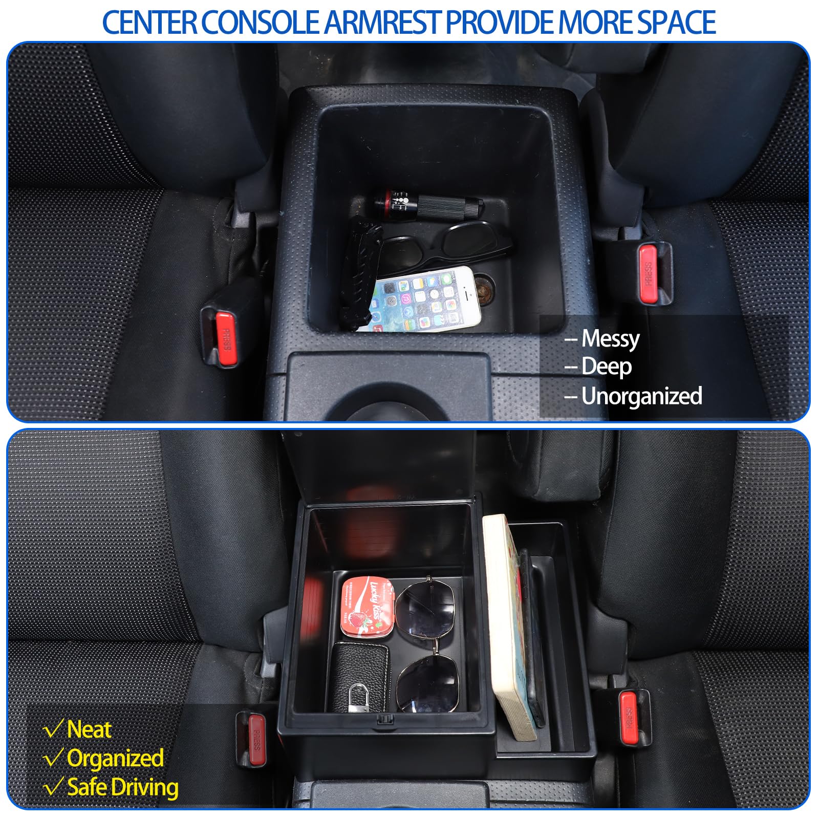 Amazon.com: Car Armrest Storage Box Compatible with Toyota FJ
