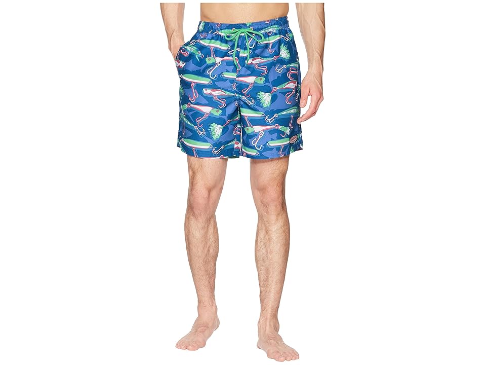 

Vineyard Vines Lures Chappy Swim Trunk (Hull Blue) Men's Swimwear