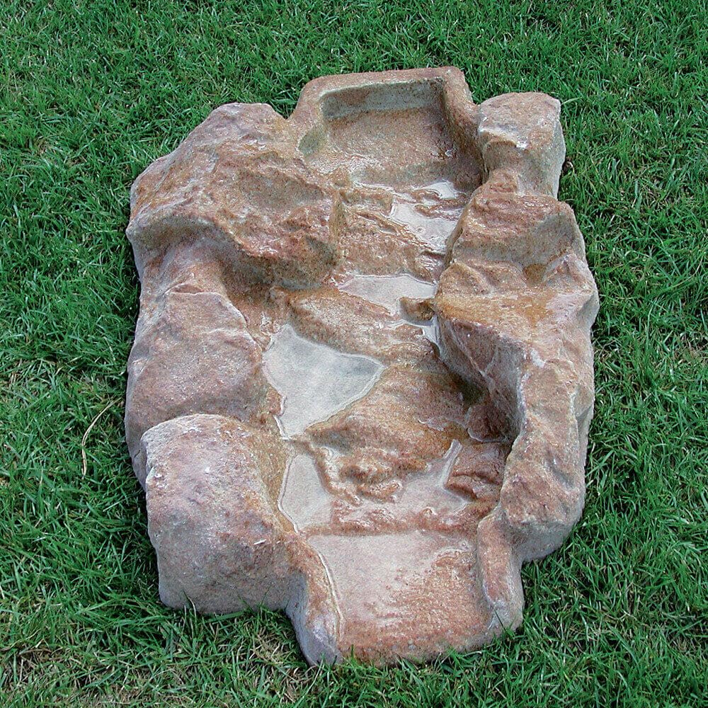 Giordanoshop Mini Ruscello Dritto 65x55x12 cm per Cascata da Giardino in Vetroresina