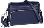 befen Genuine Leather Crossbody Purses for Women Lightweight Small Crossbody Bags Purse with Built in RFID Blocking Wallet