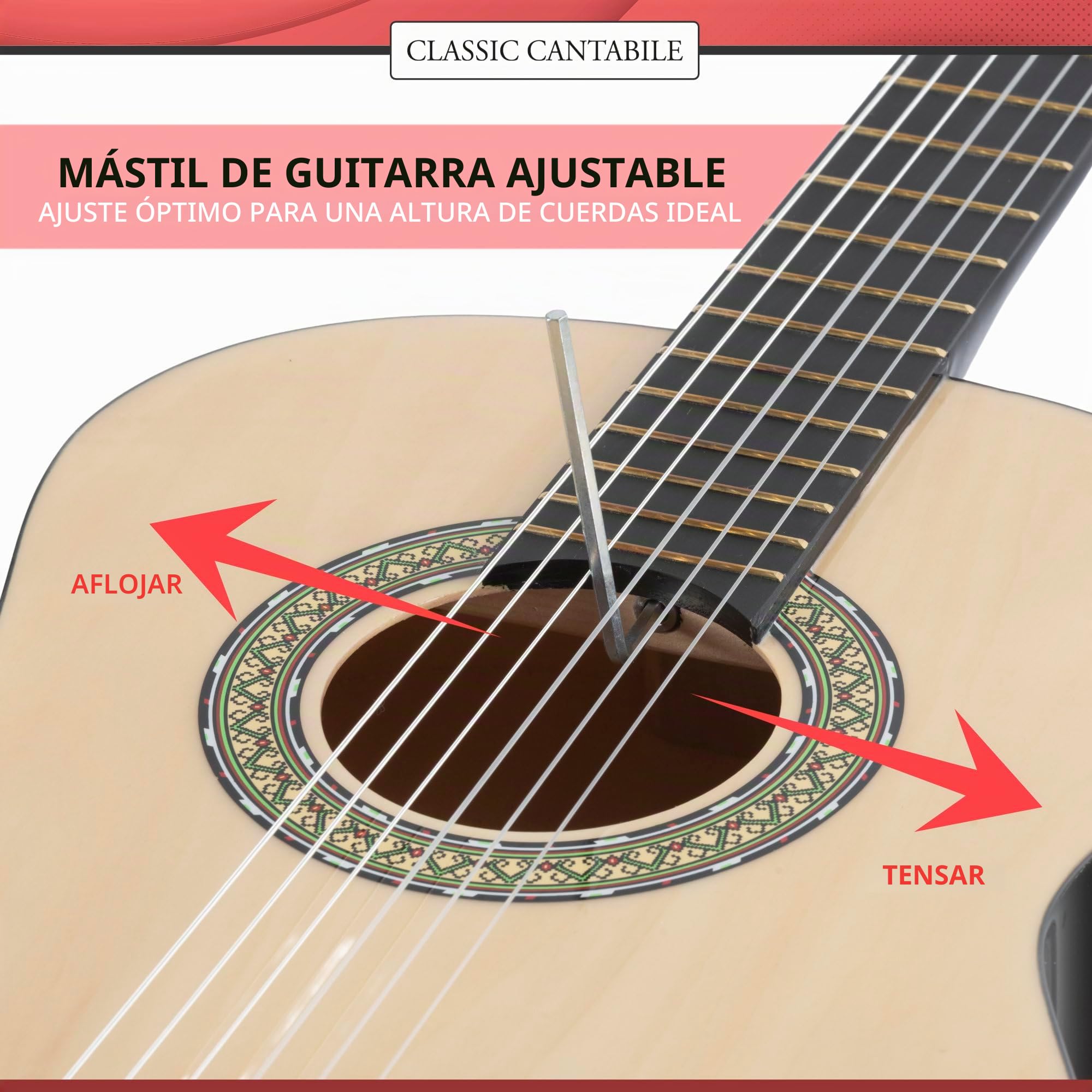 Classic Cantábile Acoustic Series Guitarra Clásica AS-851 4/4
