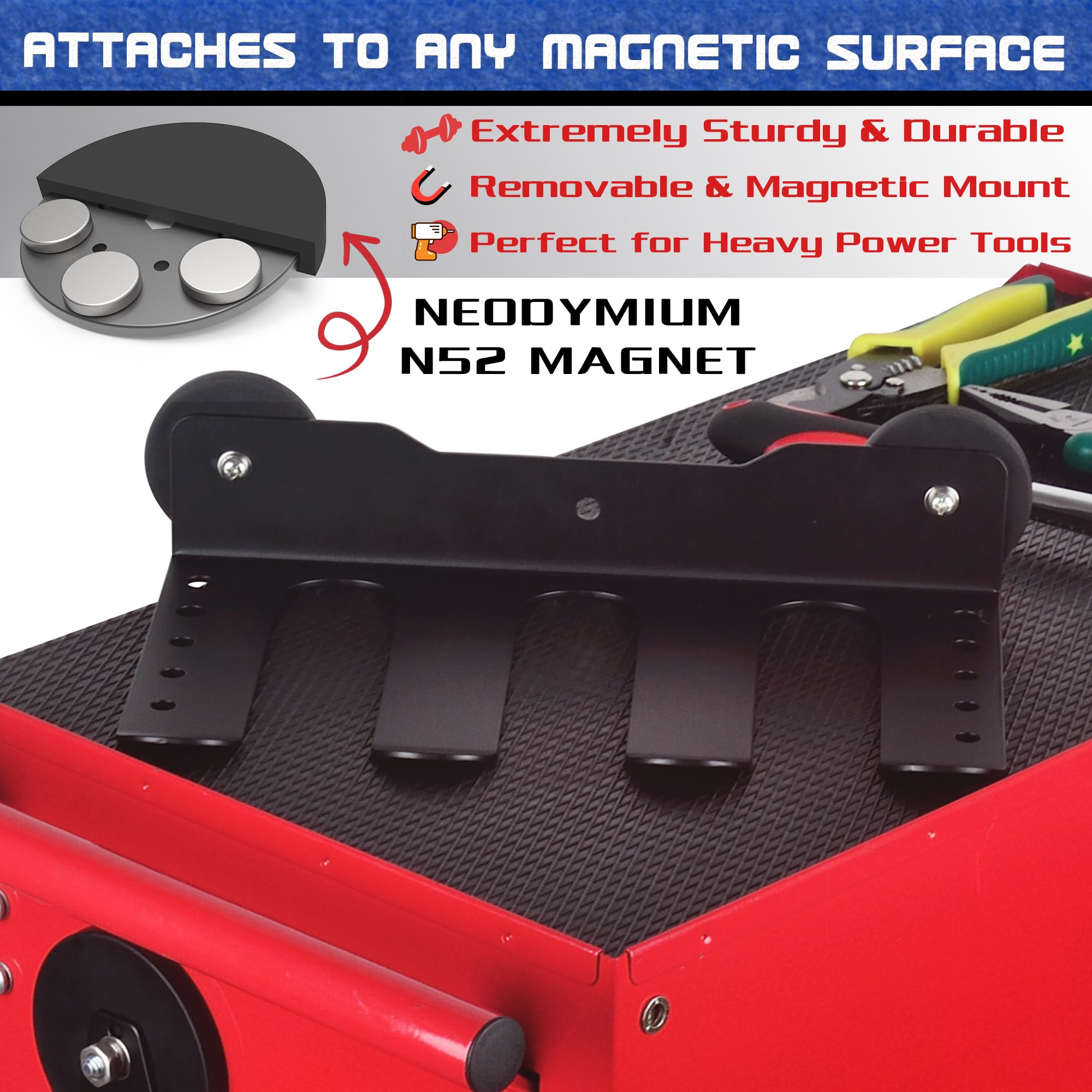 Amazon.com: ULIBERMAGNET Power Tool Organizer, 3 Slot Utility