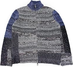 ジッパーウールカーディガン