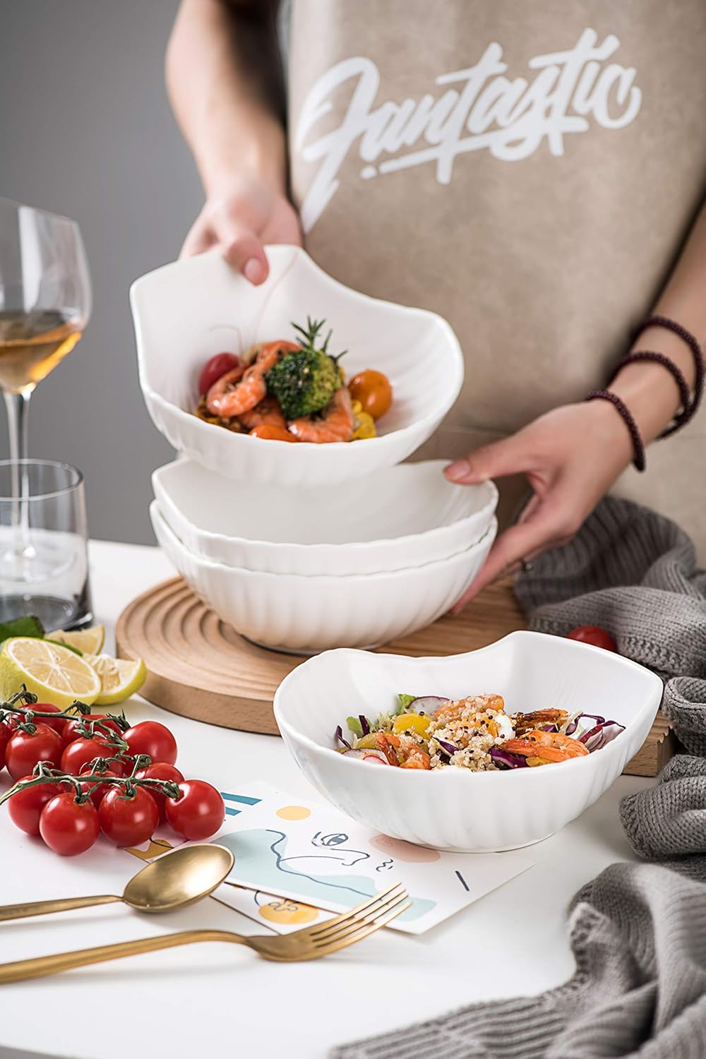 Suреr Chеар 🛒 Dinner Plates Plate Set Matte Glazed 7 Ceramic Shell Shaped Dinner Plates, For Appetizer or Desserts, Dinner Plates, Buffet Plates Set Of 4, White Bеѕt Dеаl Dinner Plates Plate Set Matte Glazed 7 Ceramic Shell Shaped Dinner Plates, For Appetizer or Desserts, Dinner Plates, Buffet Plates Set Of 4, White