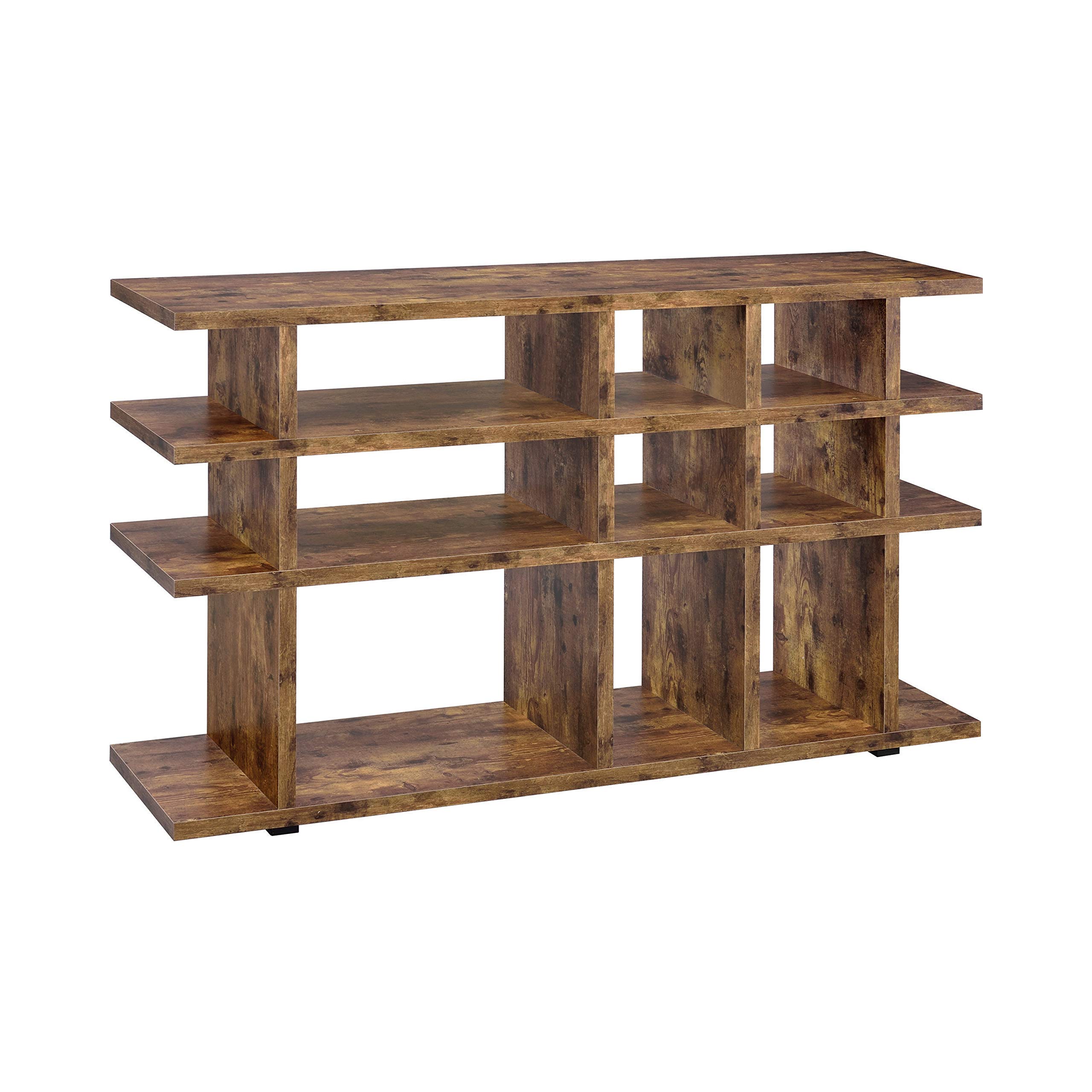 Amazon.com: Coaster Furniture 3-Tier Bookcase Antique Nutmeg Open