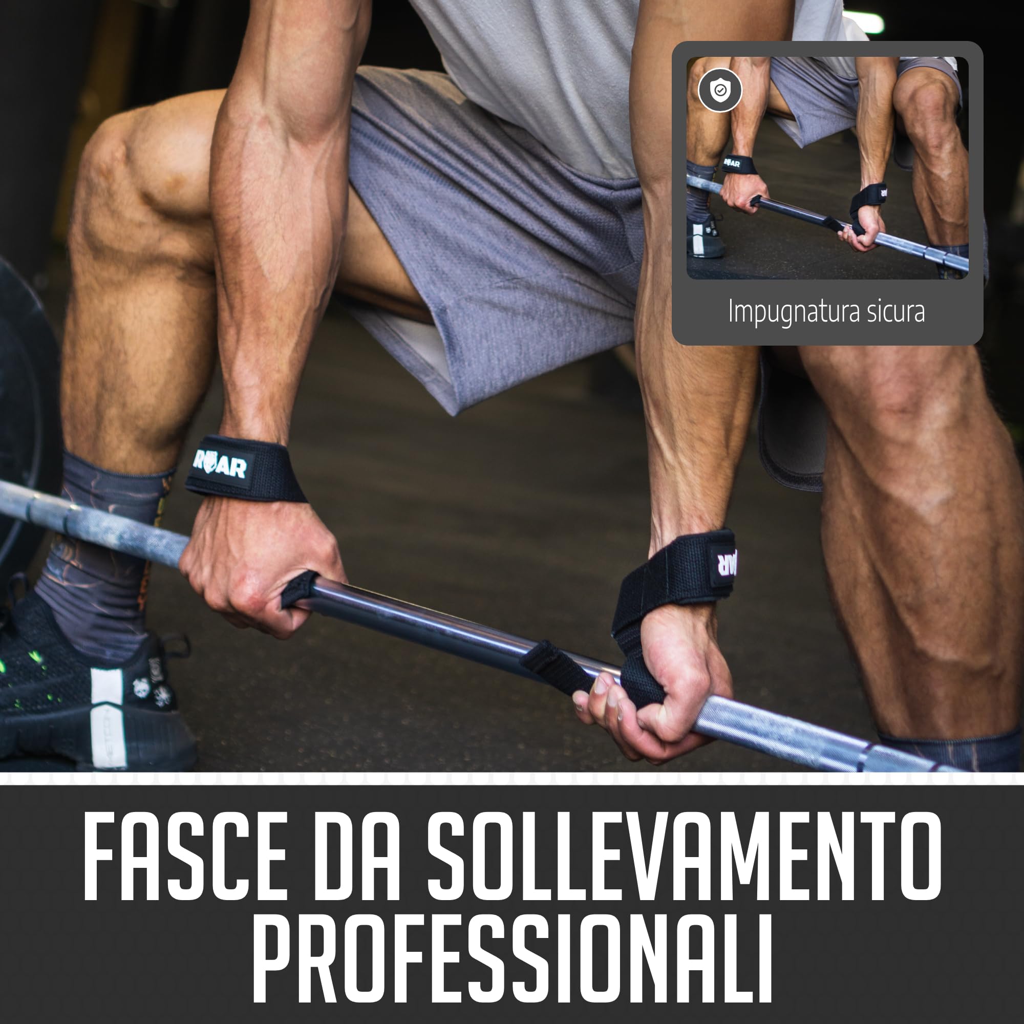 Cinghie Per Sollevamento Pesi EVO Fitness - Antiscivolo, In Cotone, Per Powerlifting E Allenamento - Foto 9