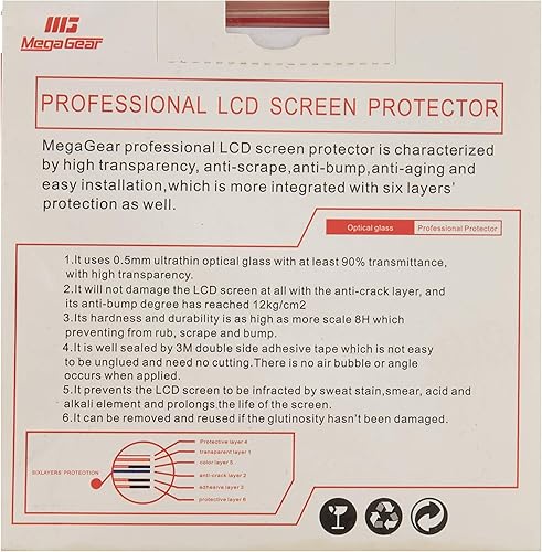 Miniatura 2 de MegaGear MG1240 Cámara LCD Protector de pantalla óptica para Canon PowerShot SX740, SX730 HS