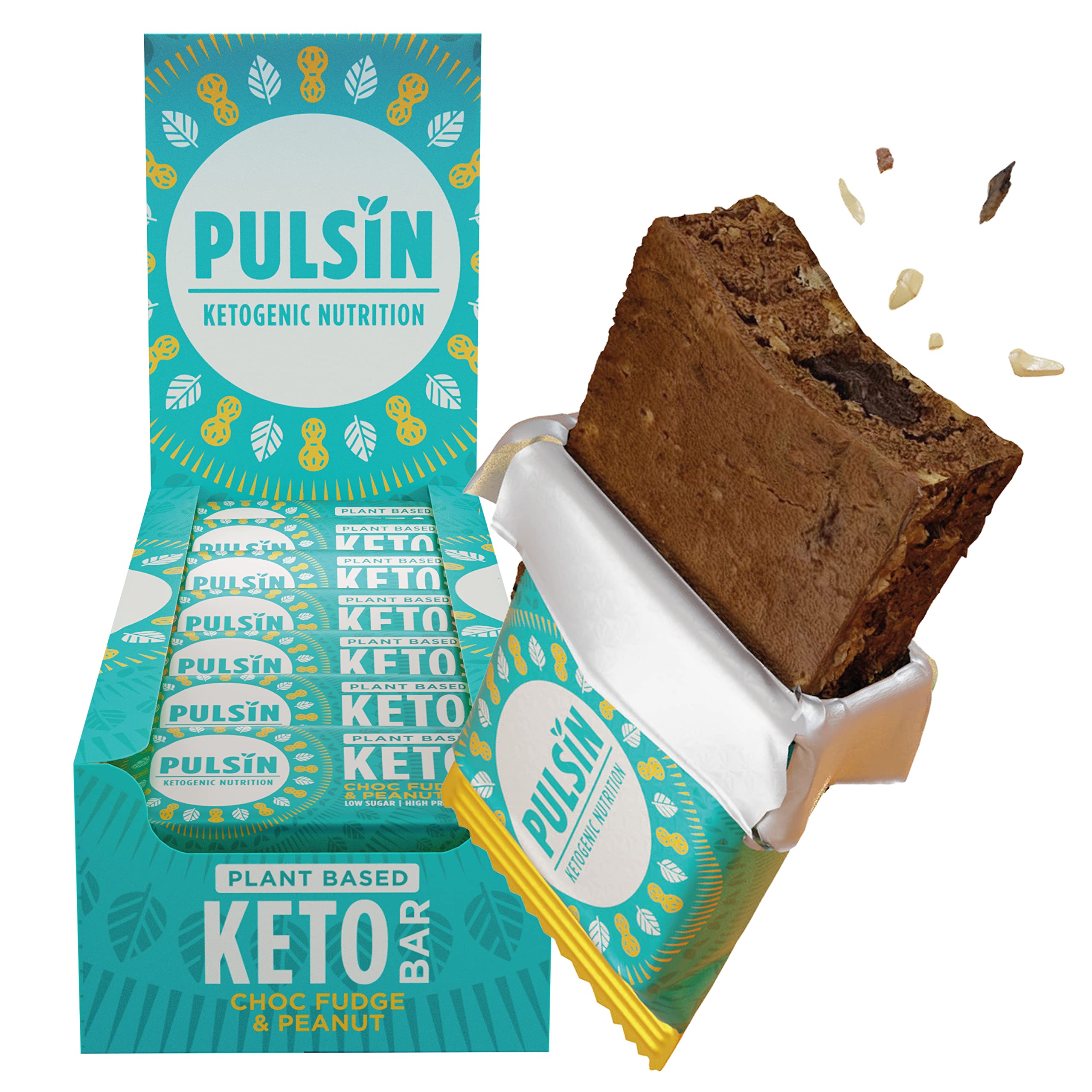 Buy Pulsin Based Keto Protein Bars Low Carb 50g x1812.6g Protein
