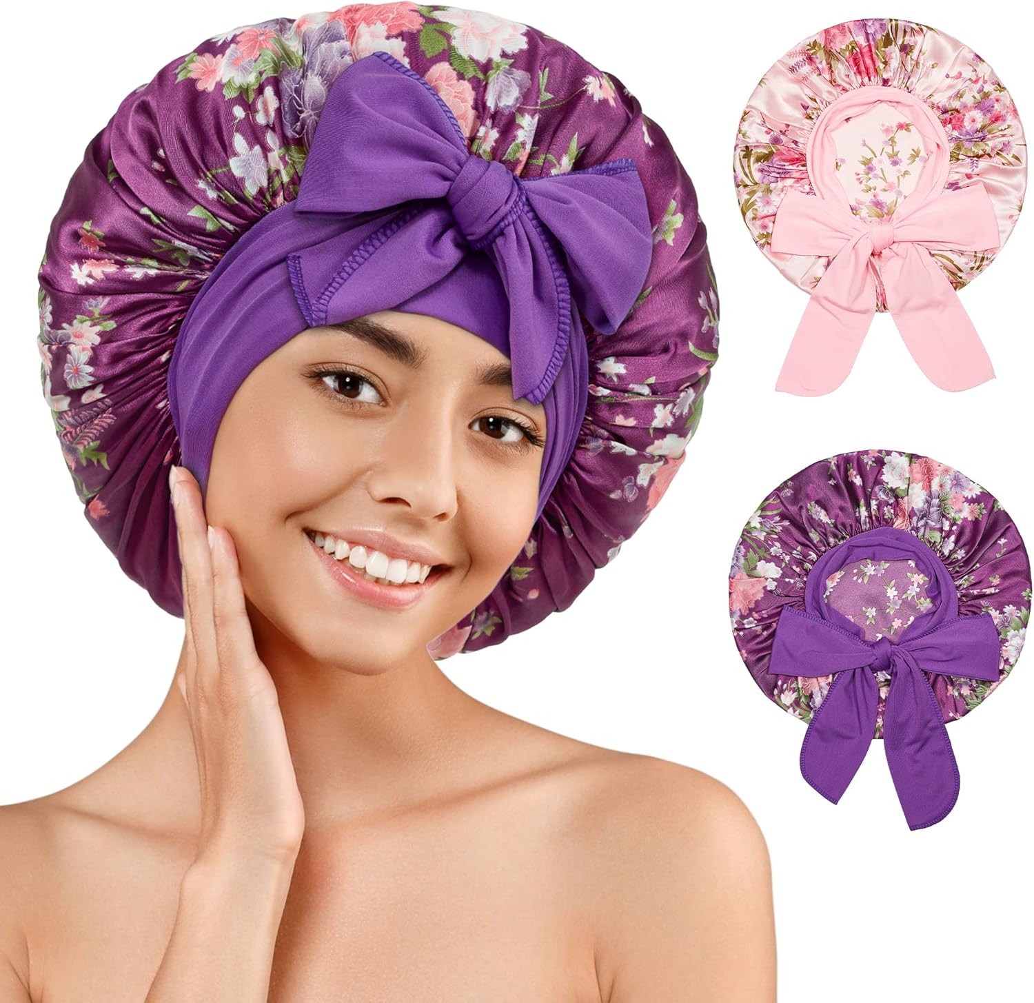 Silk Bonnet for Sleeping, Satin Bonnet for Sleeping, UK Ubuy - Main Image