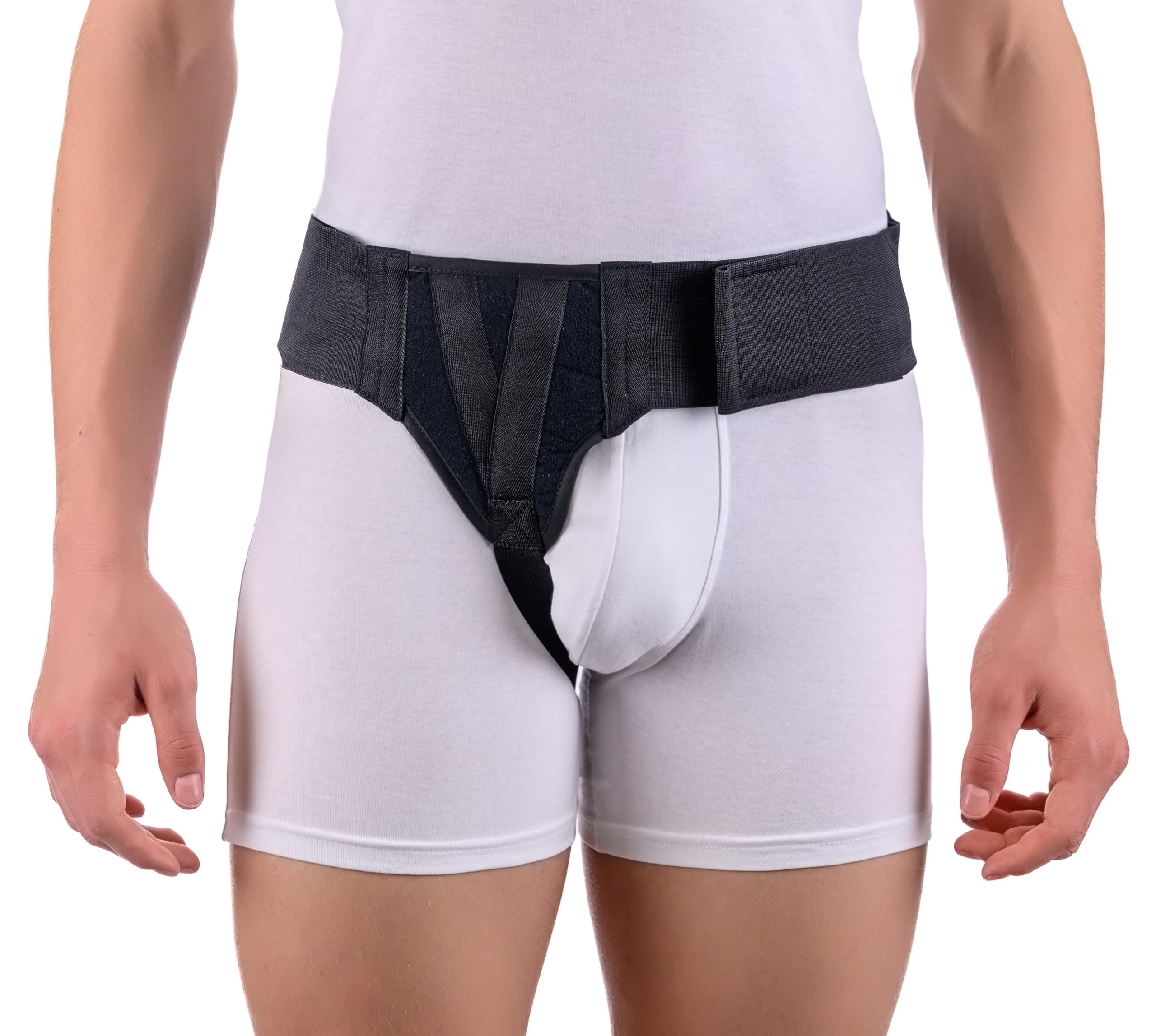 Hernia Gear Right Side Inguinal Hernia Groin Belt Black (S 26 30)
