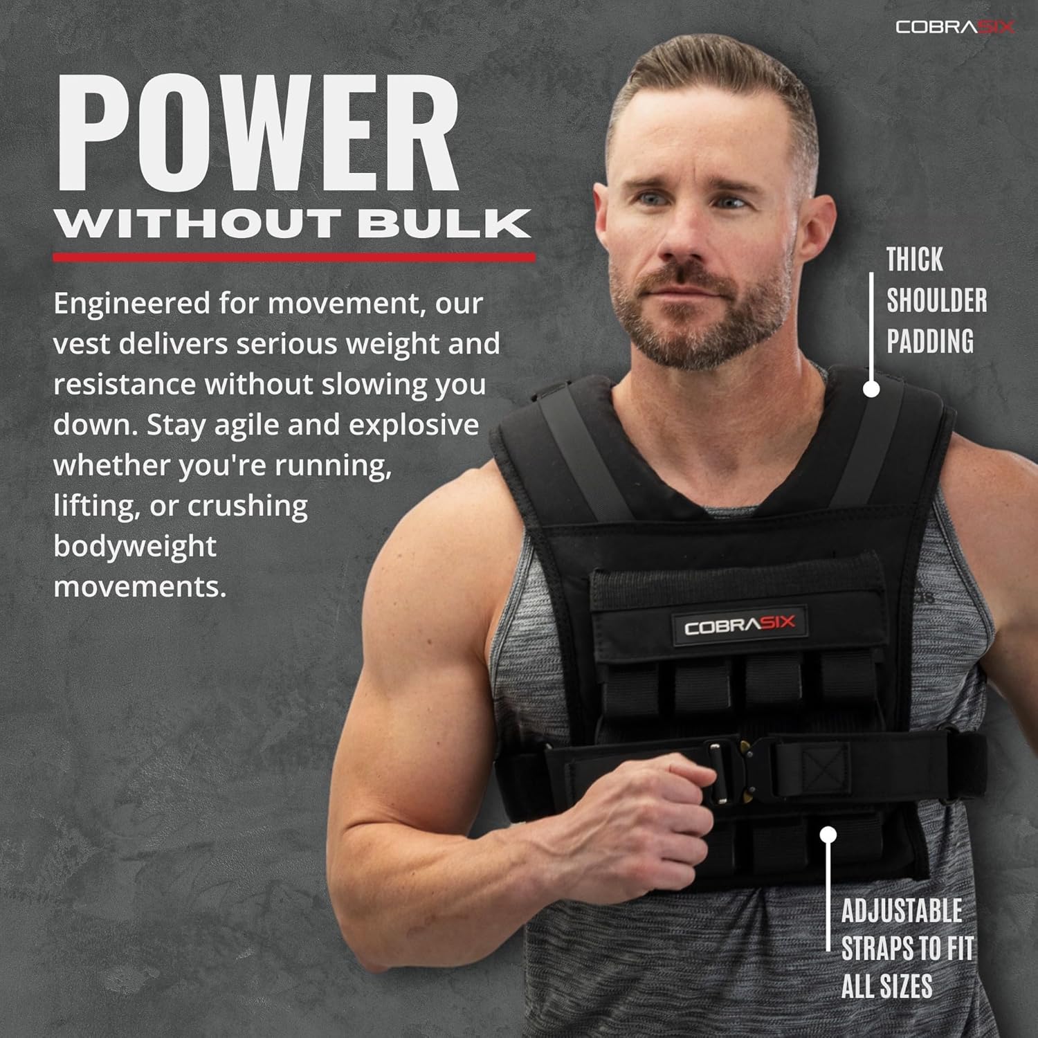 Weighted Vest for Men | Adjustable Weight Vest with Removable Iron Weights | Heavy Duty Workout Vests for Walking, Running, CrossFit, Strength Training, Rucking & Calisthenics | 35lbs & 44lbs