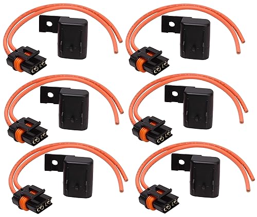 Fastronix - Portafusibles ATOATC impermeables para automóvilesmarinos con tapa, paquete de 6