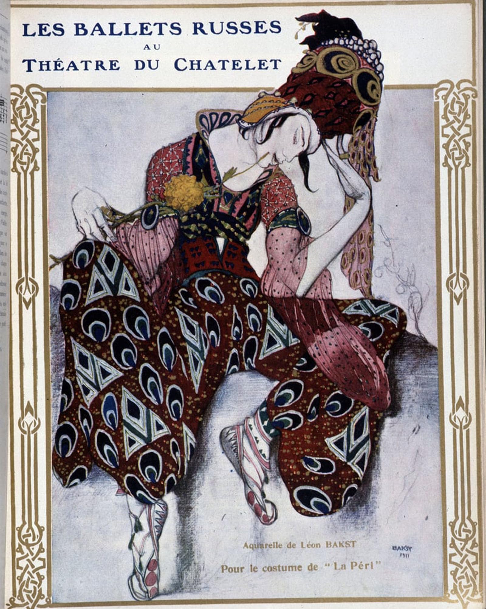 POSTERIIk Famous Print Pop Art Wall Art Graffiti Canvas Painting Picture for a Peasant Girl by Leon Bakst Art Prints for Home Decor 60x90cm