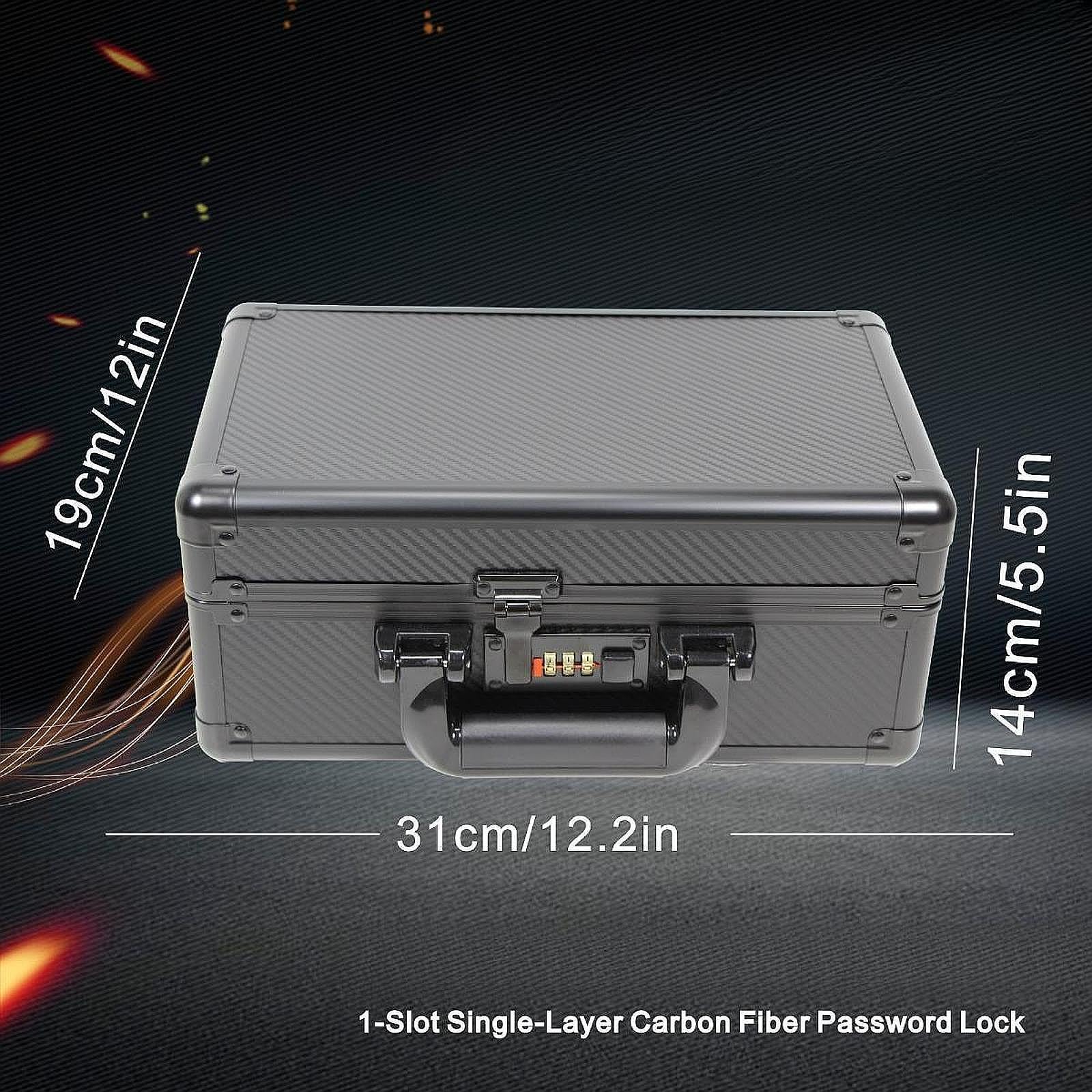 Scatola per Carte Collezionabili, Custodia in Alluminio, Portatile, Multiuso, Impermeabile, Organizer per Carte da Gioco Singolo.